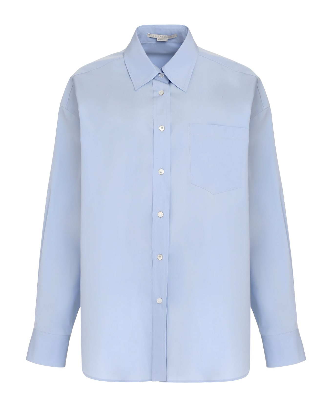 Stella McCartney Chiffon Back Oversized Shirt - Light Blue