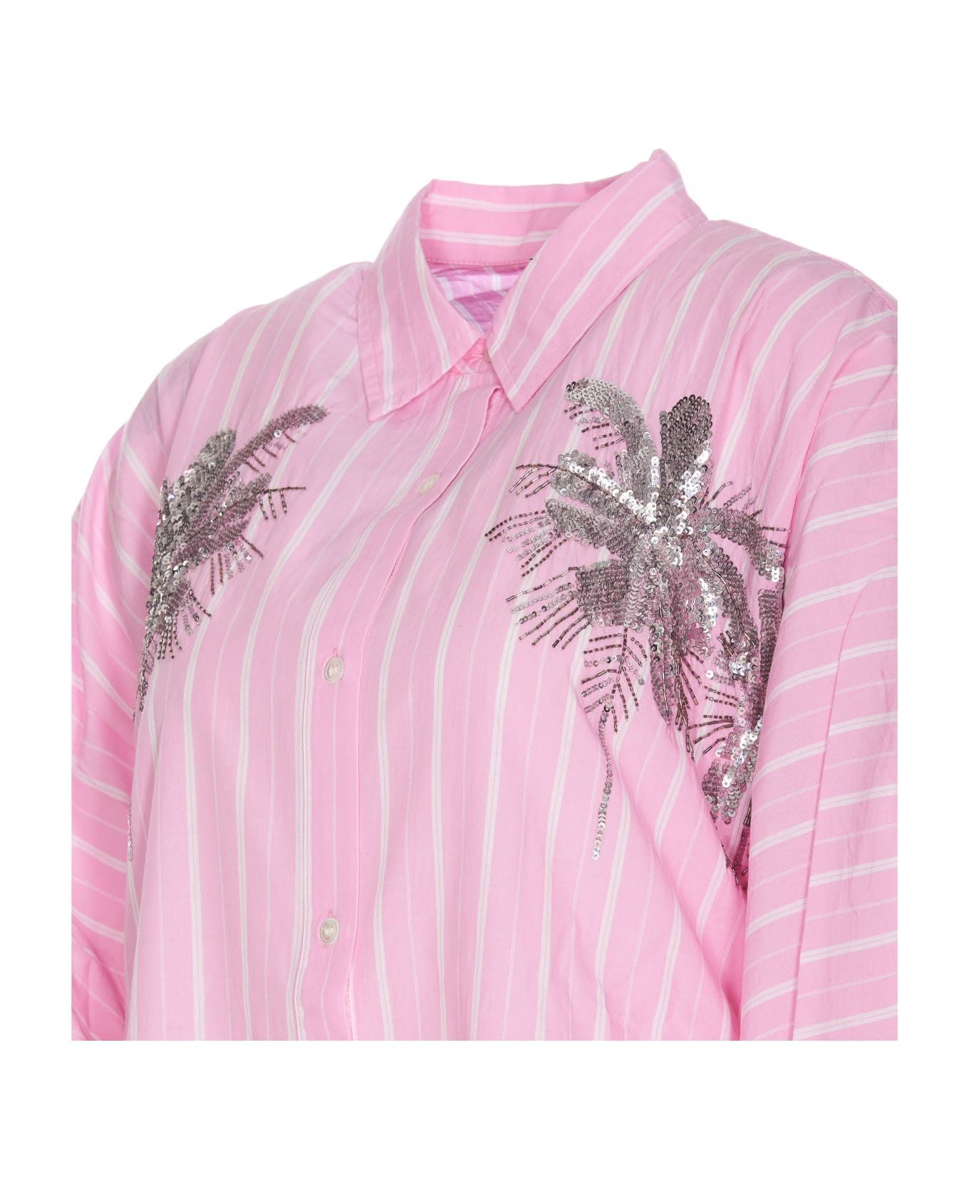 Essentiel Antwerp Frilled Dress - Pink シャツ