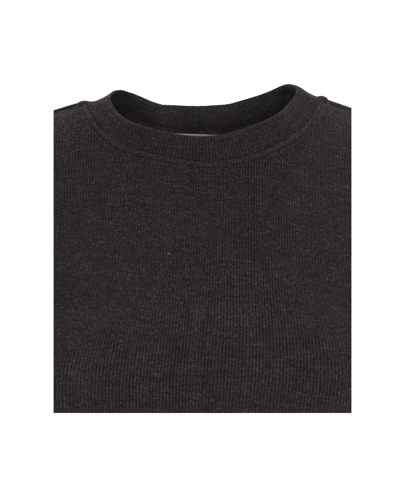 Frame 'the Rib' Brown T-shirt In Cotton Blend Woman - Brown