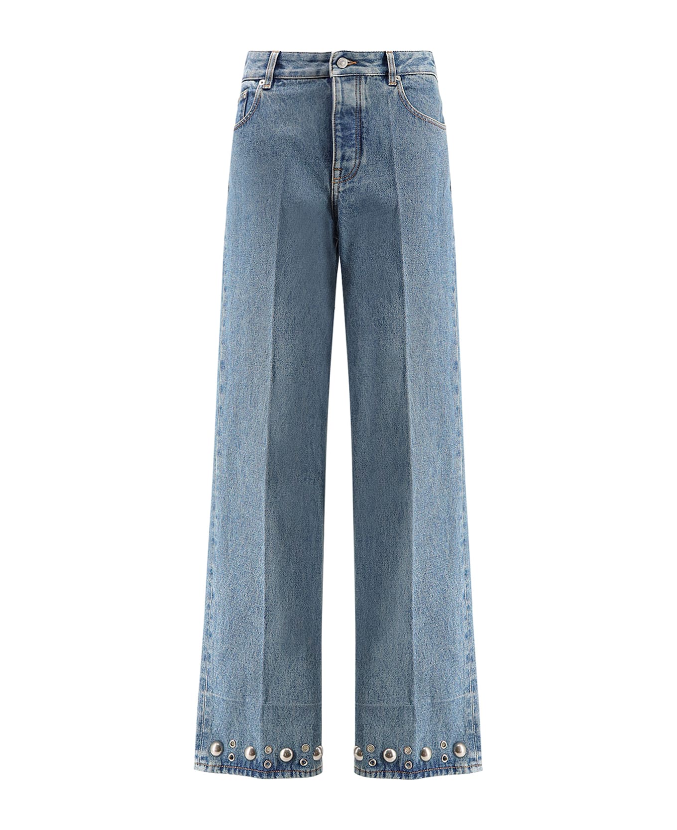 Valentino Jeans With Metal Details - Denim