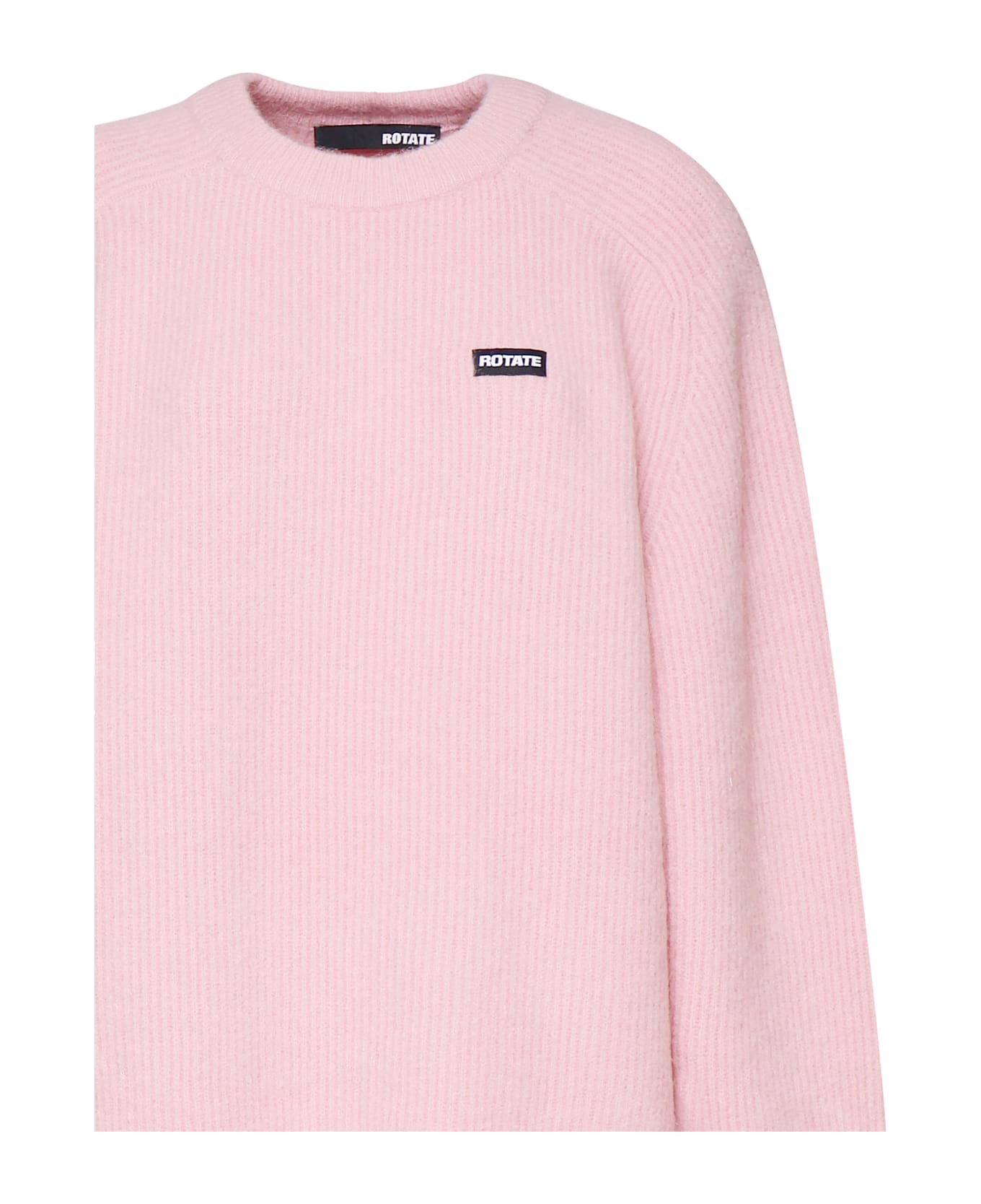 Rotate by Birger Christensen Knit In Wool - Silver Pink