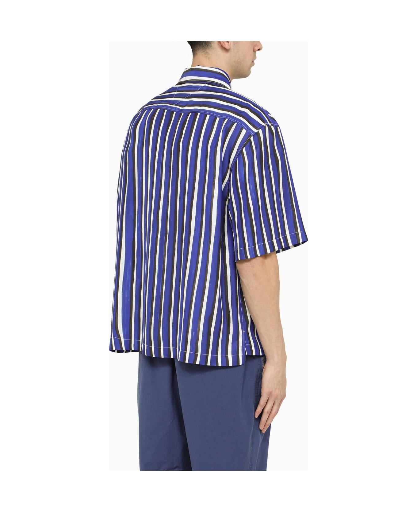 Bottega Veneta Blue Wide Striped Shirt - Blu
