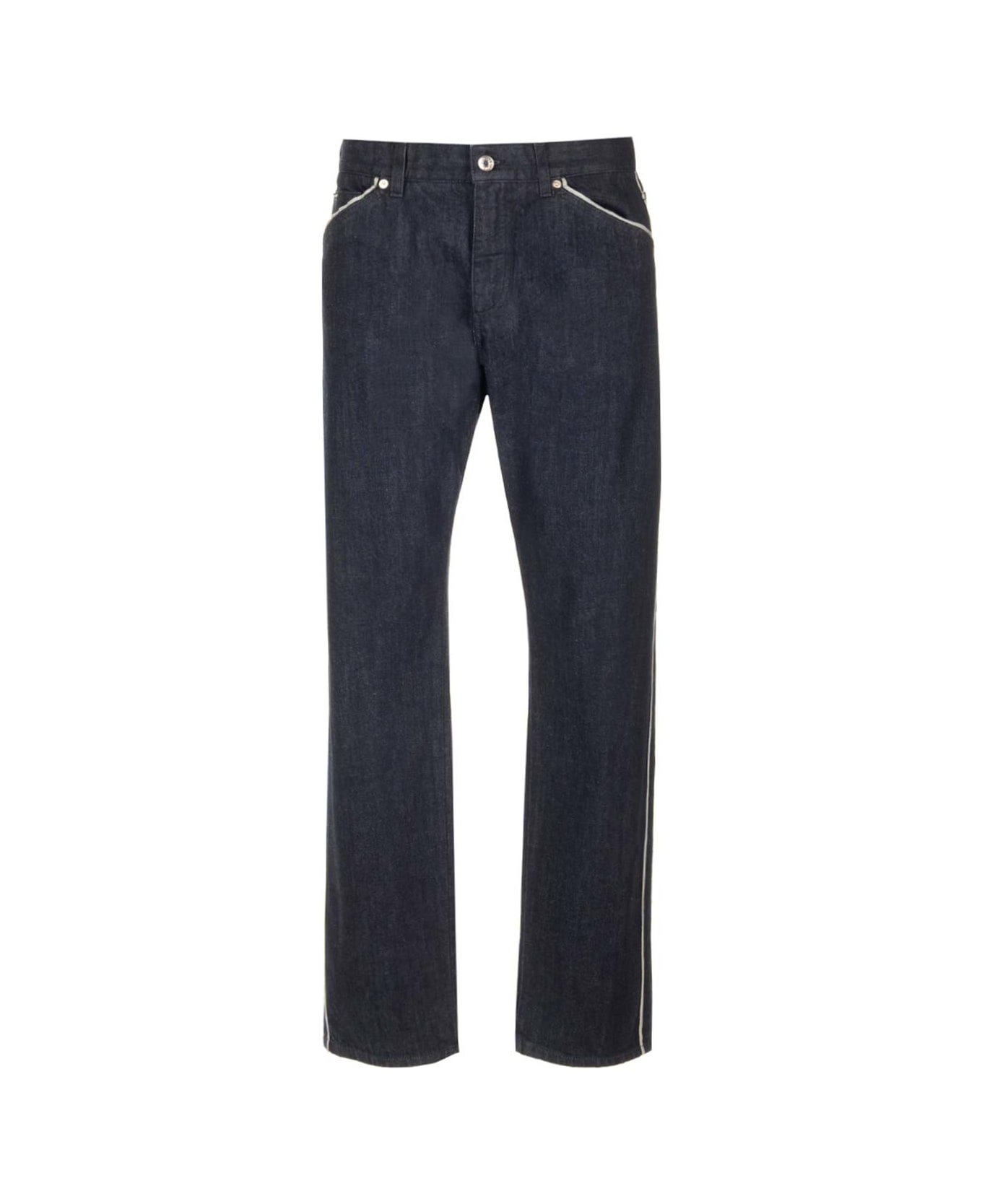 Dolce & Gabbana Contrasting Profiles Jeans