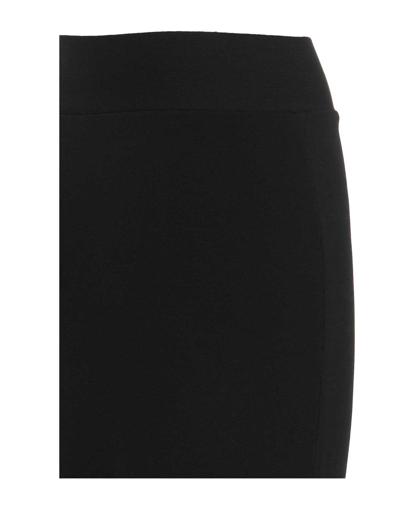 Parosh Knitted Skirt - Black  