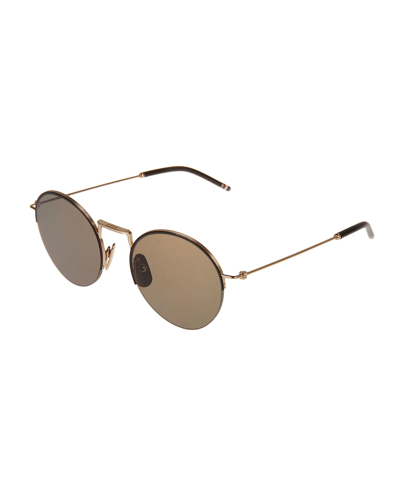 Thom Browne Round Frame Sunglasses - White サングラス