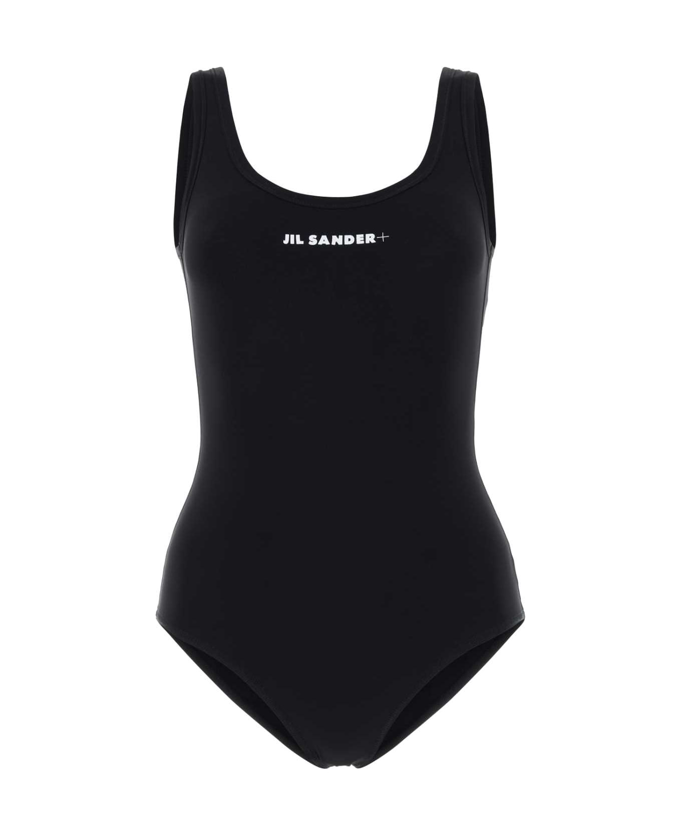 Jil Sander Black Stretch Nylon Swimsuit - 001