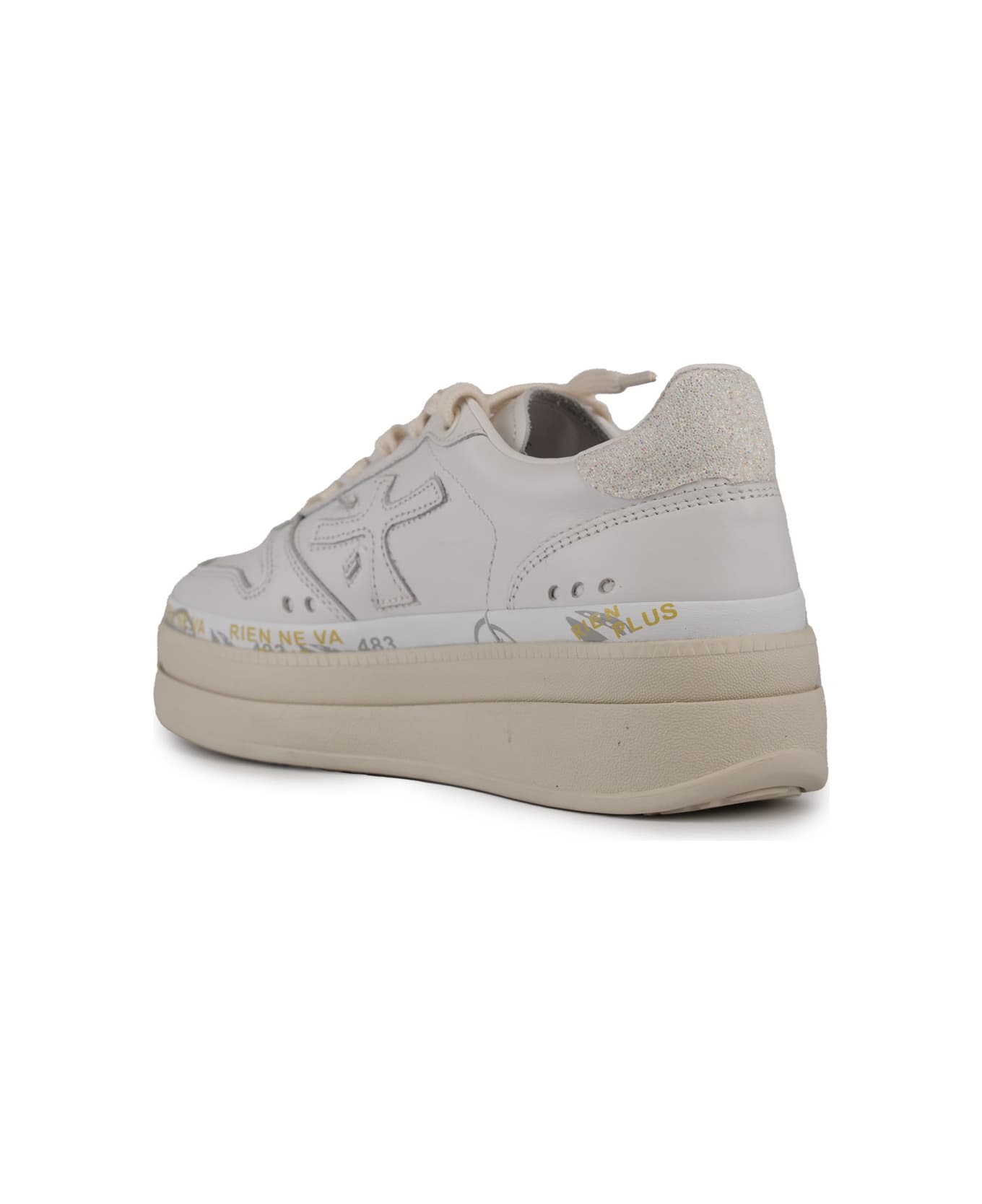 Premiata Micol 7010 Leather Sneakers - white
