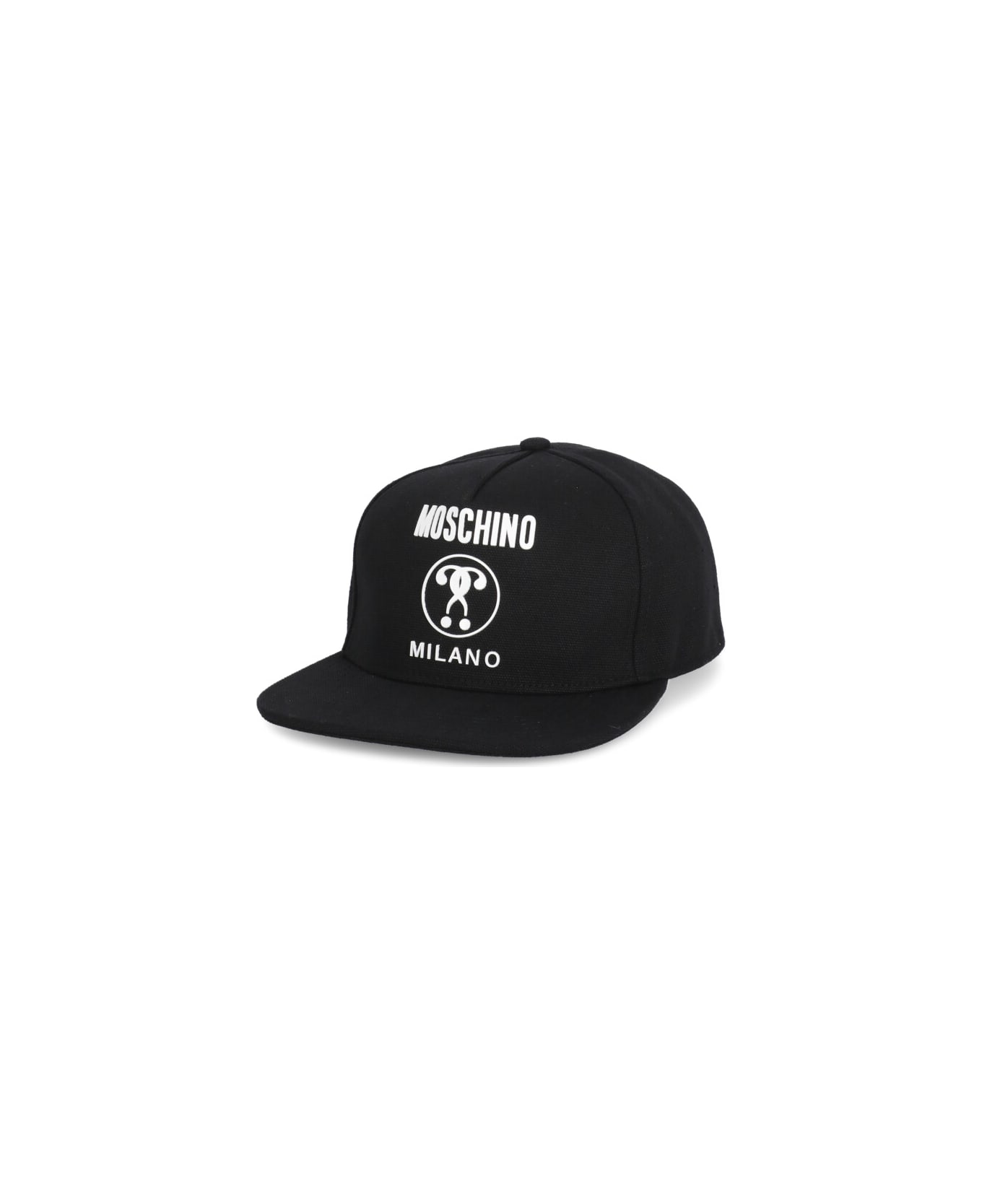 Moschino Baseball Hat With Logo - Black