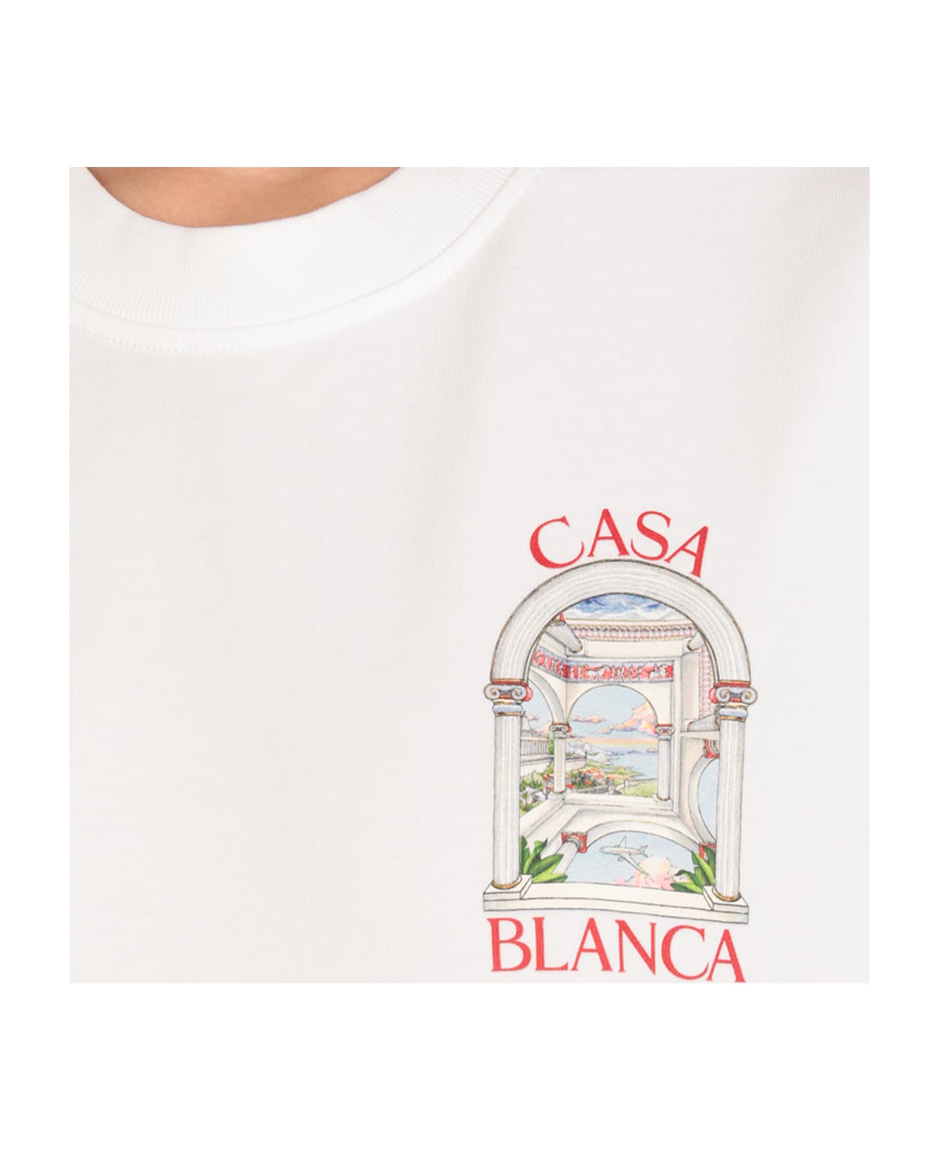 Casablanca T-shirt With Print - White