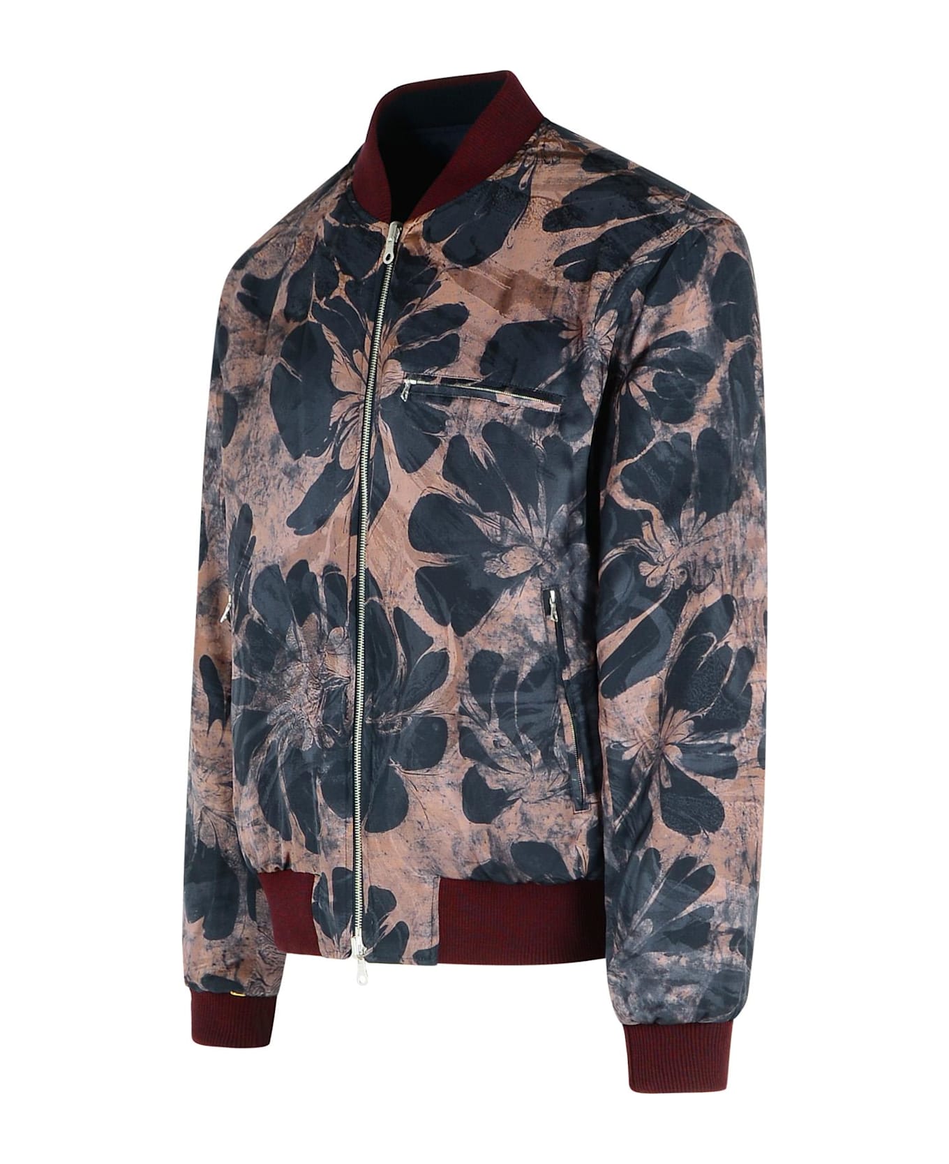 Dries Van Noten 
volker
 Navy Viscose Blend Jacket - Navy
