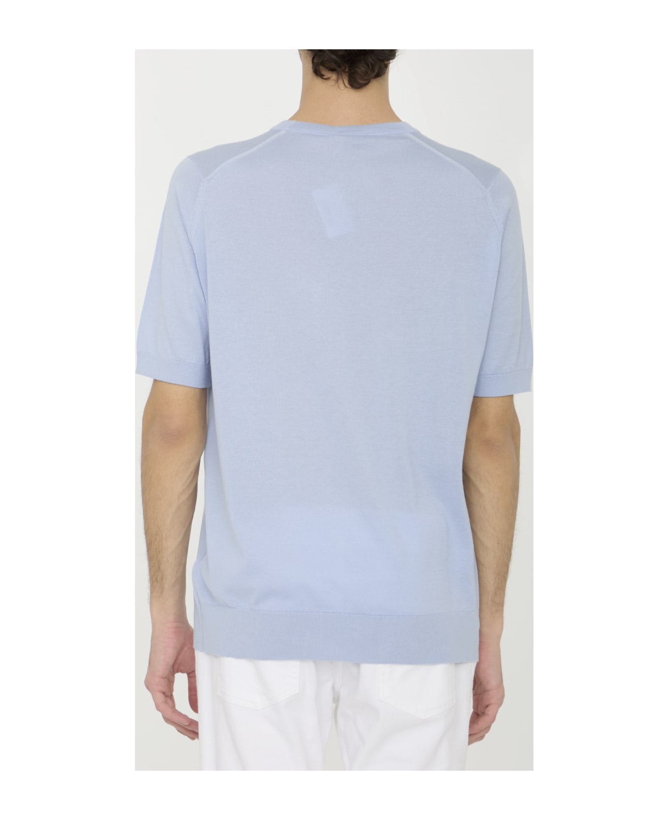 John Smedley Kempton T-shirt - LIGHT BLUE シャツ