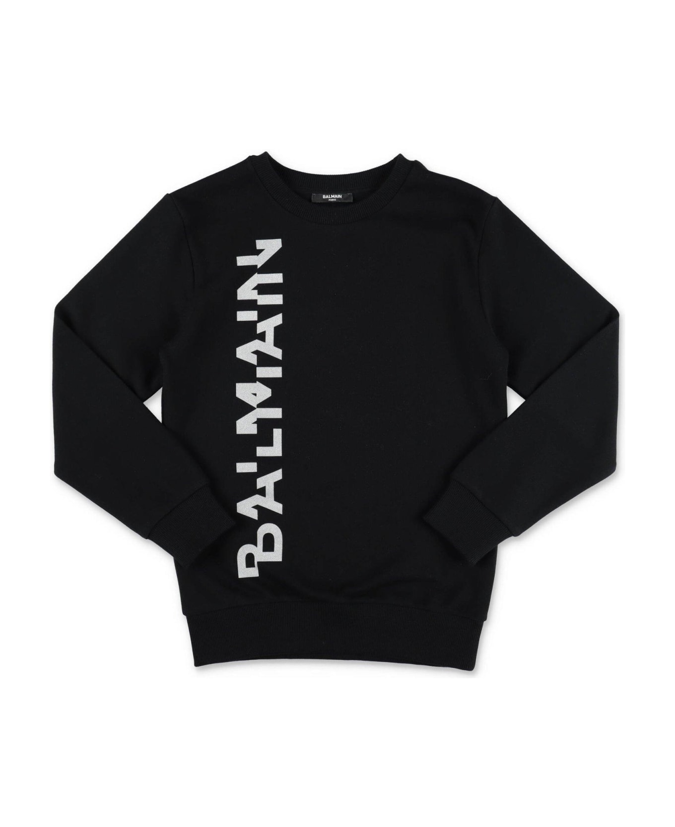 Balmain Logo Printed Crewneck Sweatshirt - Ag