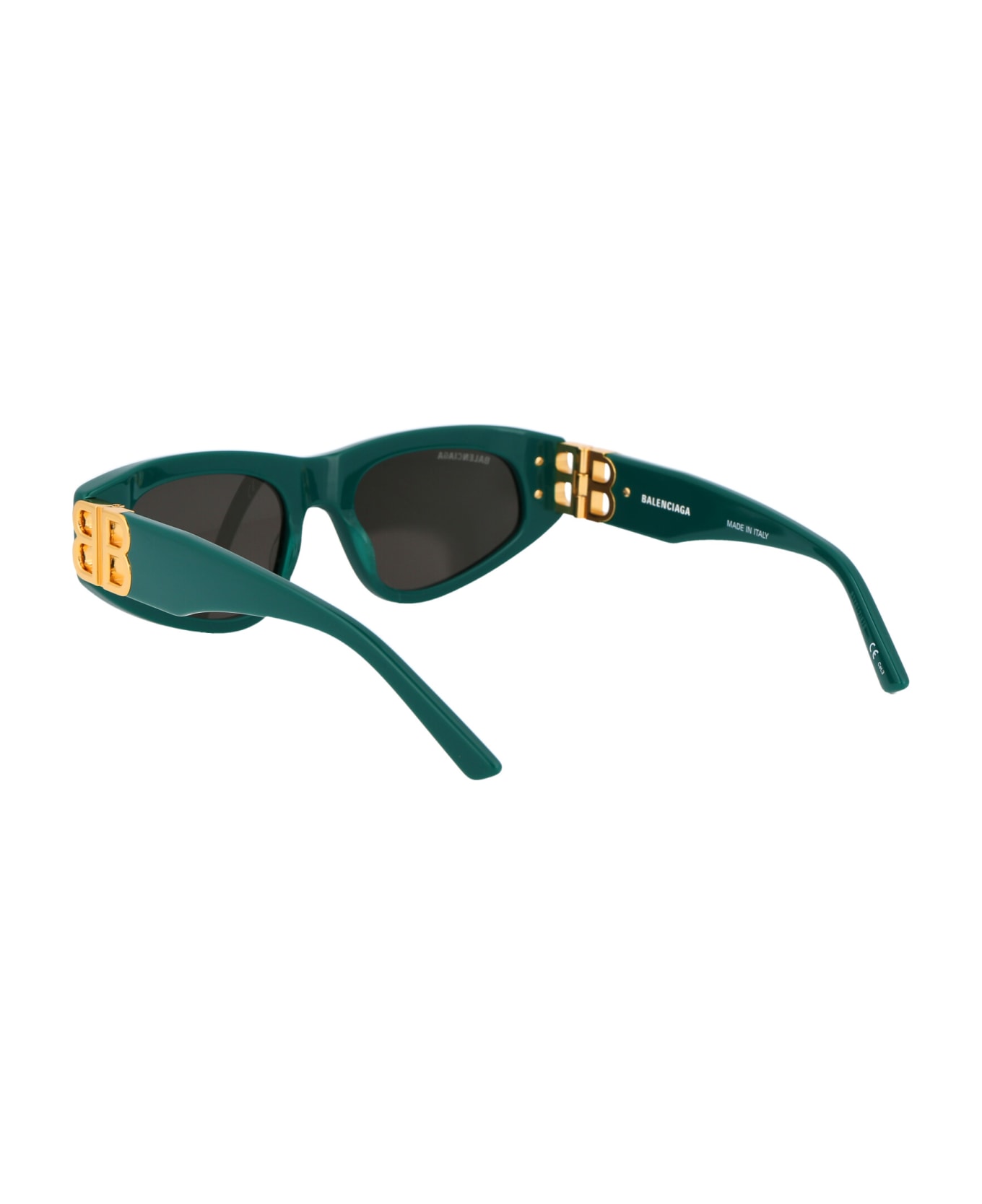 Balenciaga Eyewear Bb0095s Sunglasses - 005 GREEN GOLD GREY