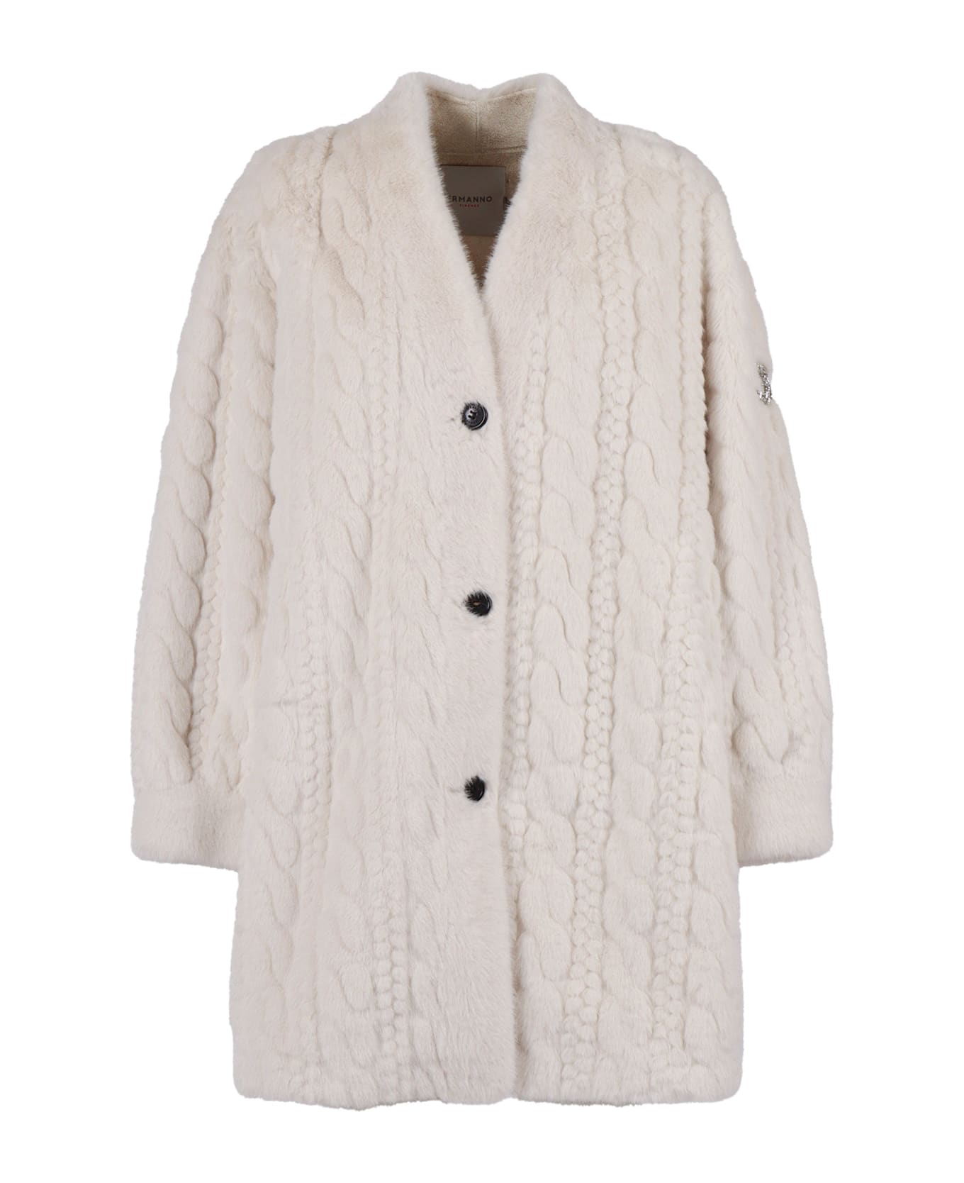 Ermanno Ermanno Scervino Coat - WHITE