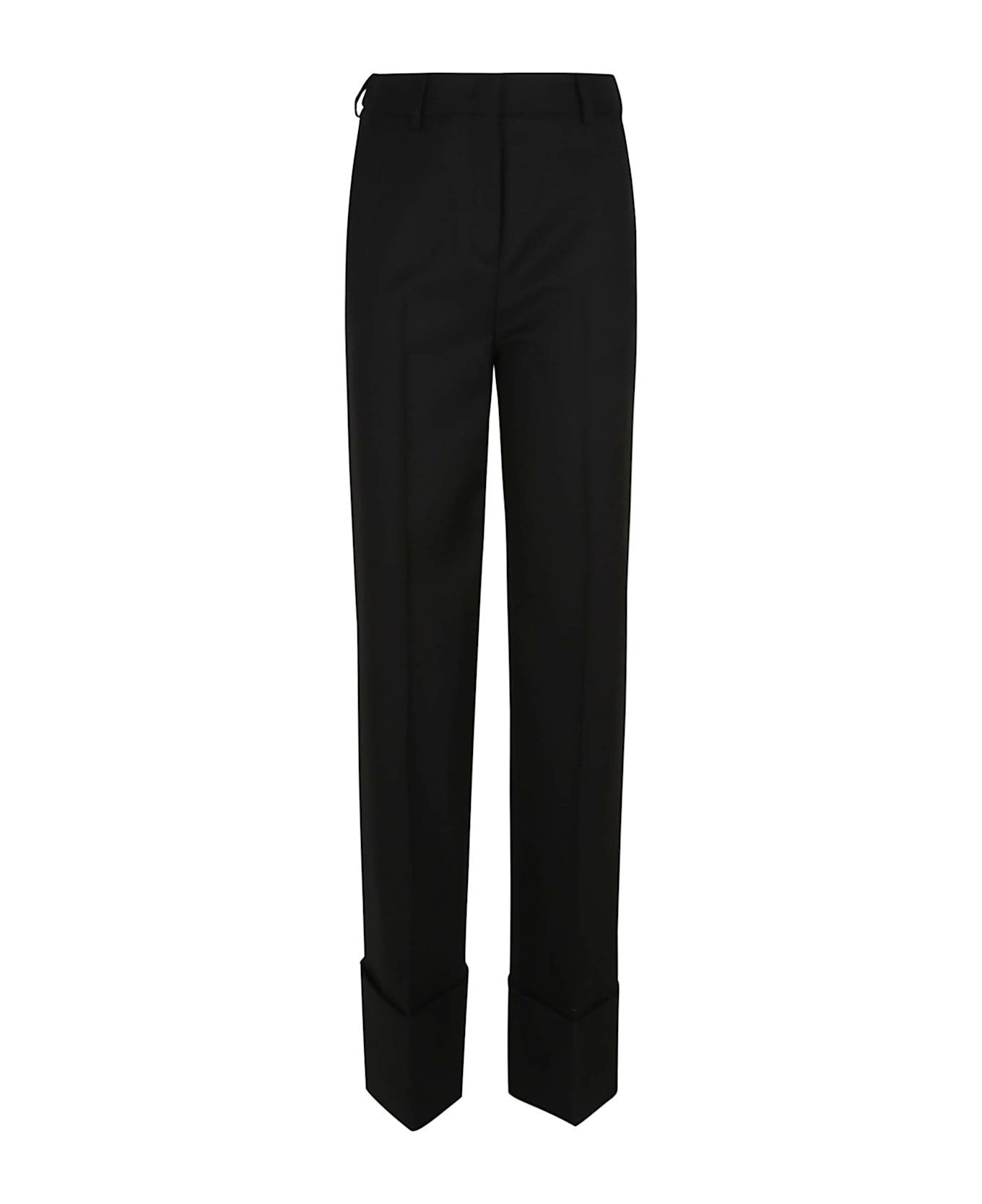 Valentino Garavani Pantalone | Solid | Lana Vergine - No Nero