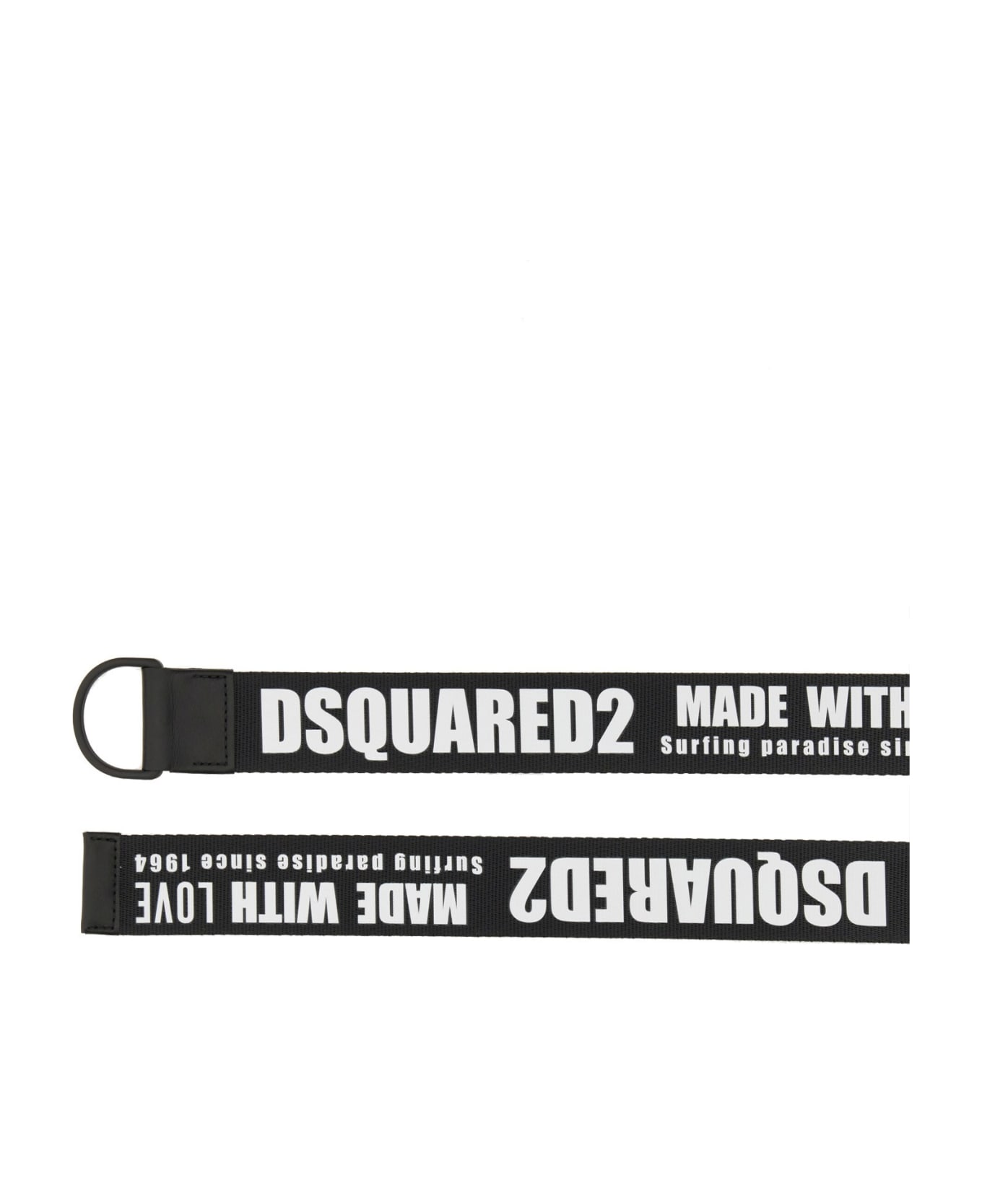 Dsquared2 Grosgrain Belt With Leather Rod - 2124
