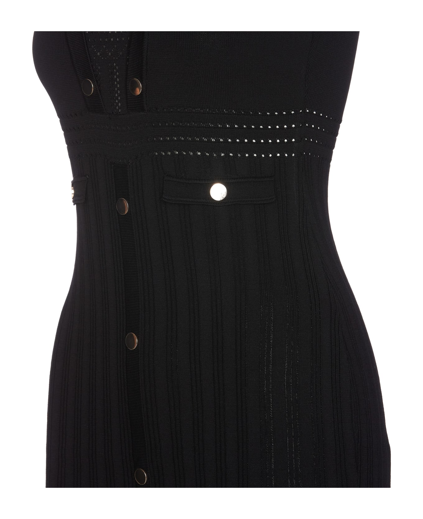 Liu-Jo Knitted Mini Dress - Black ワンピース＆ドレス