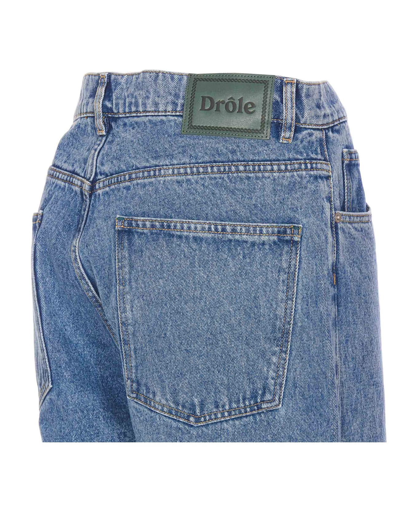 Drôle de Monsieur Le Jeans Baggy Denim Jeans - Blue