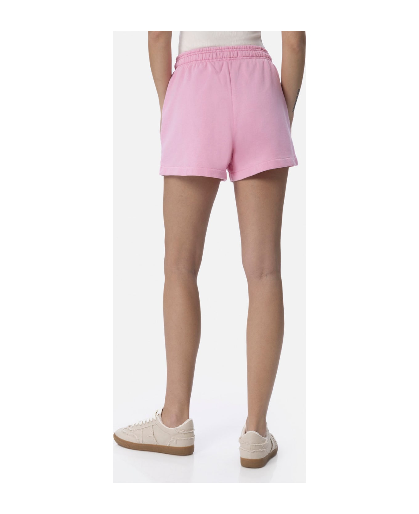 MC2 Saint Barth Woman Cotton Pull Up Shorts Cate - PINK