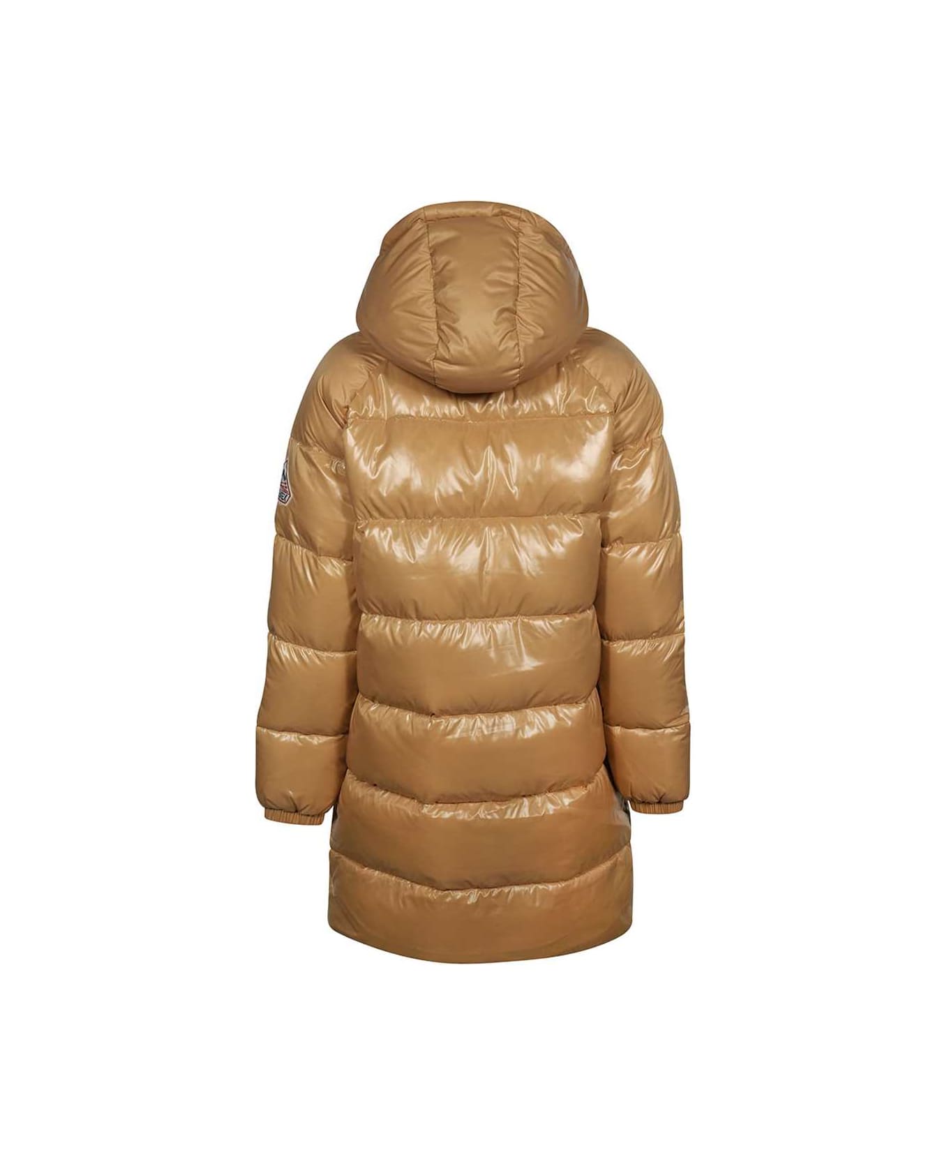 Pyrenex Long Hooded Down Jacket - brown コート