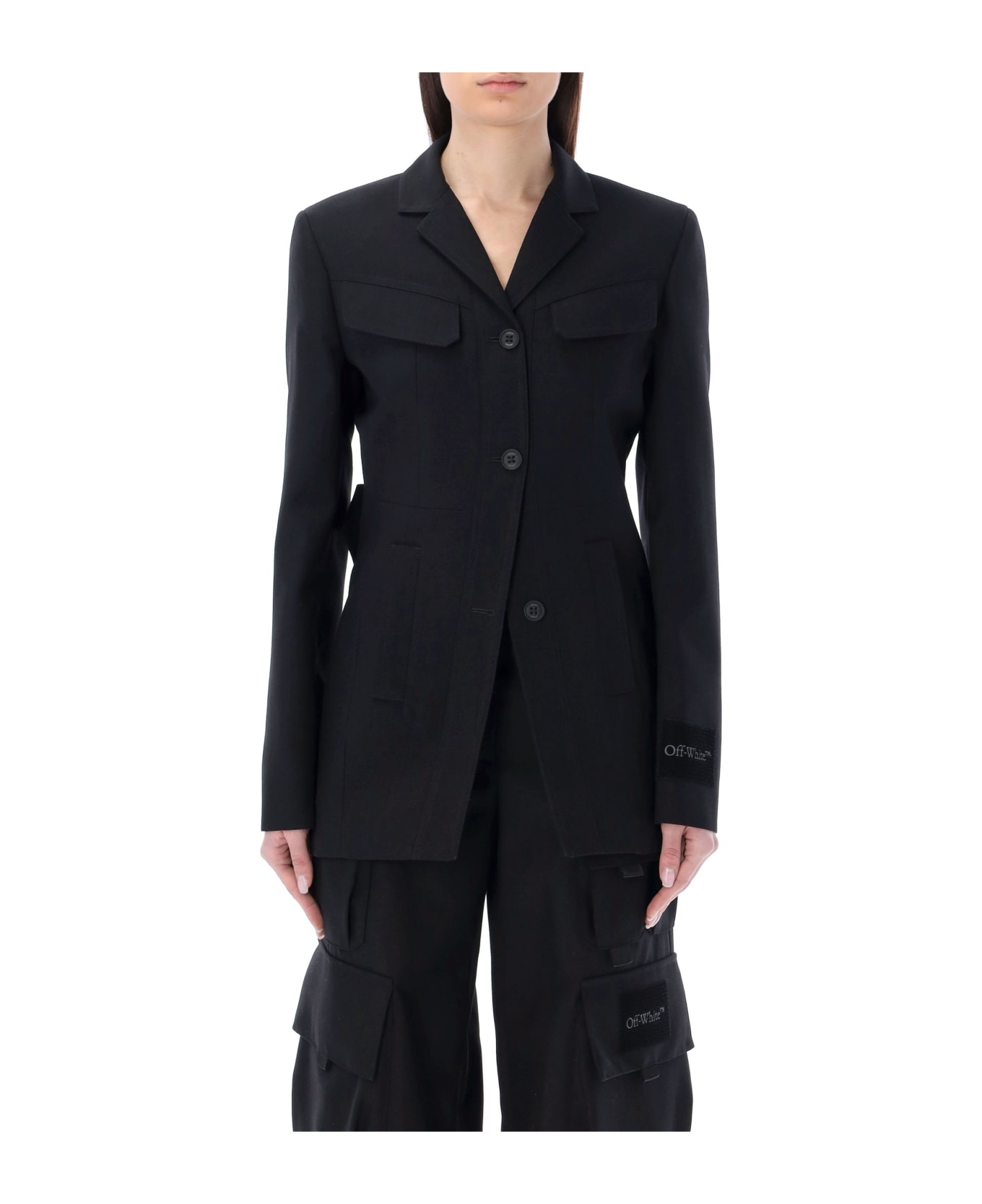 ジャケット Off-White Dry Toybox Jacket Off-White Toybox Dry Wo Belted Jacket | italist
