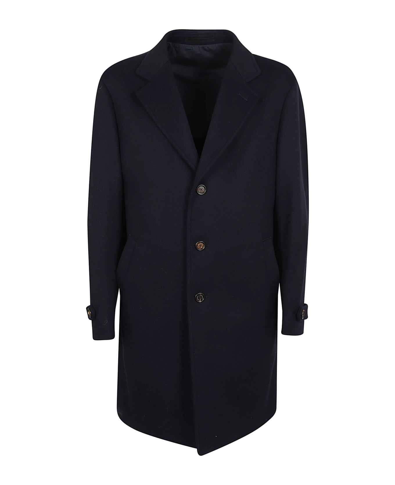 Eleventy Single Breasted Coat - Blue