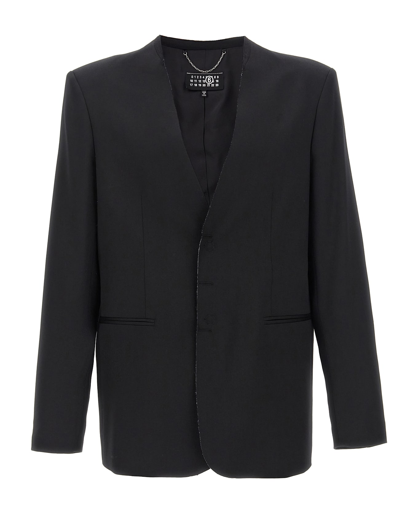 MM6 Maison Margiela Single-breasted Blazer - Black
