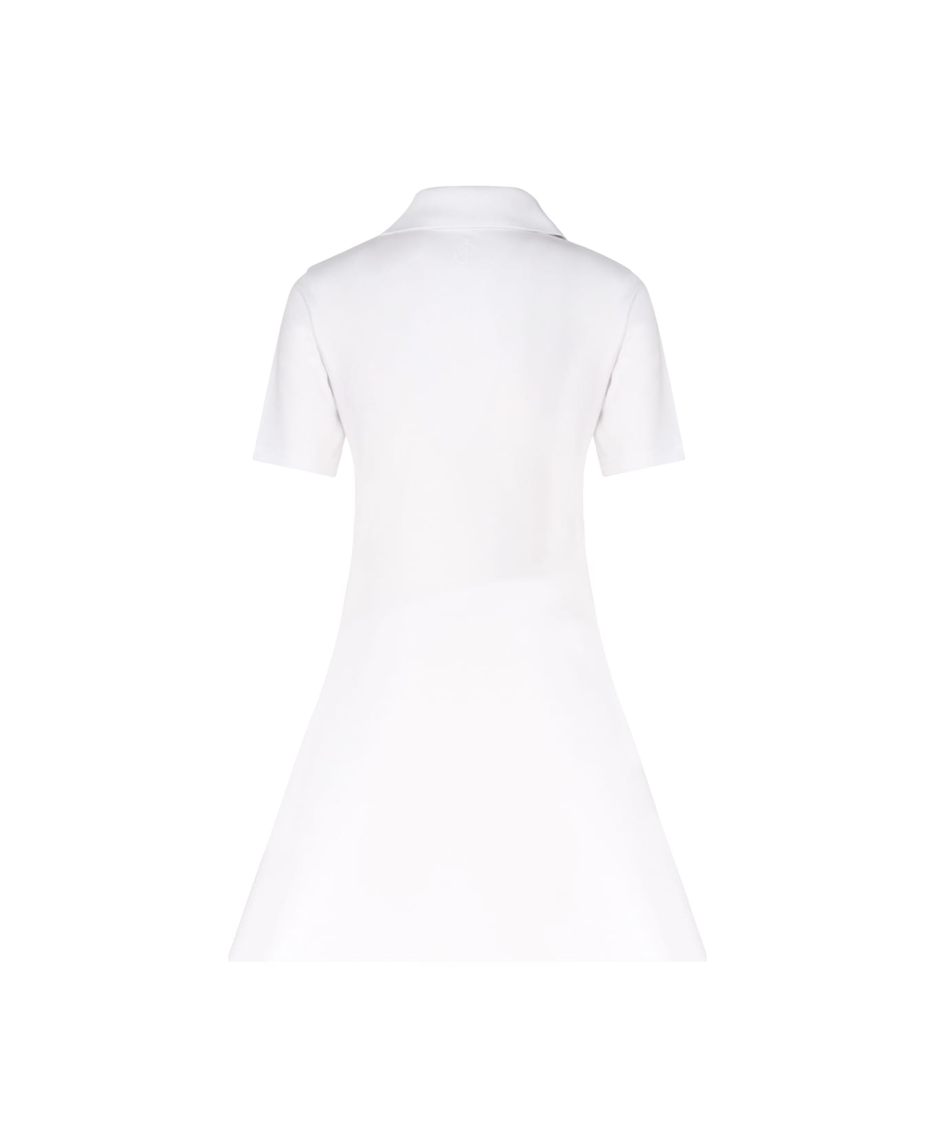 J.W. Anderson Asymmetric Dress With Polo-style Collar - White