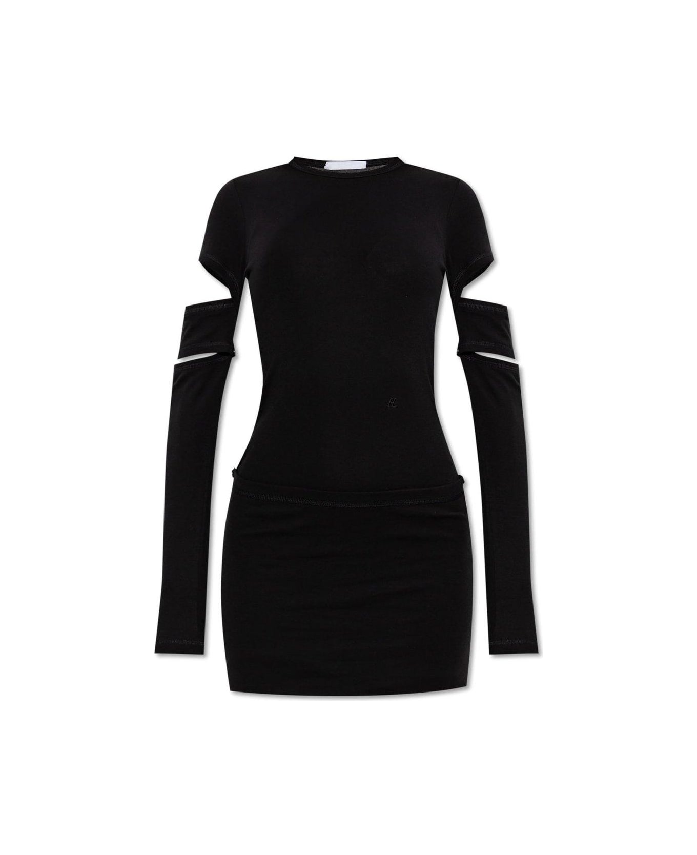 Helmut Lang Slashed Mini Dress - Black