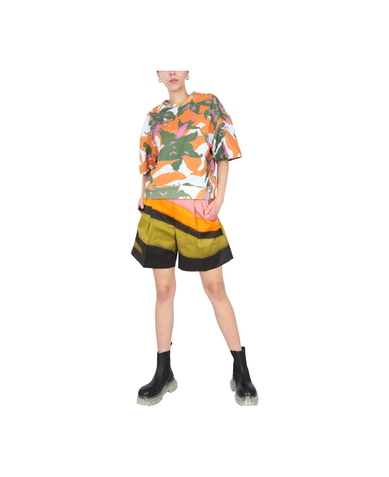 Dries Van Noten Shorts With Pinces - MULTICOLOUR ショートパンツ