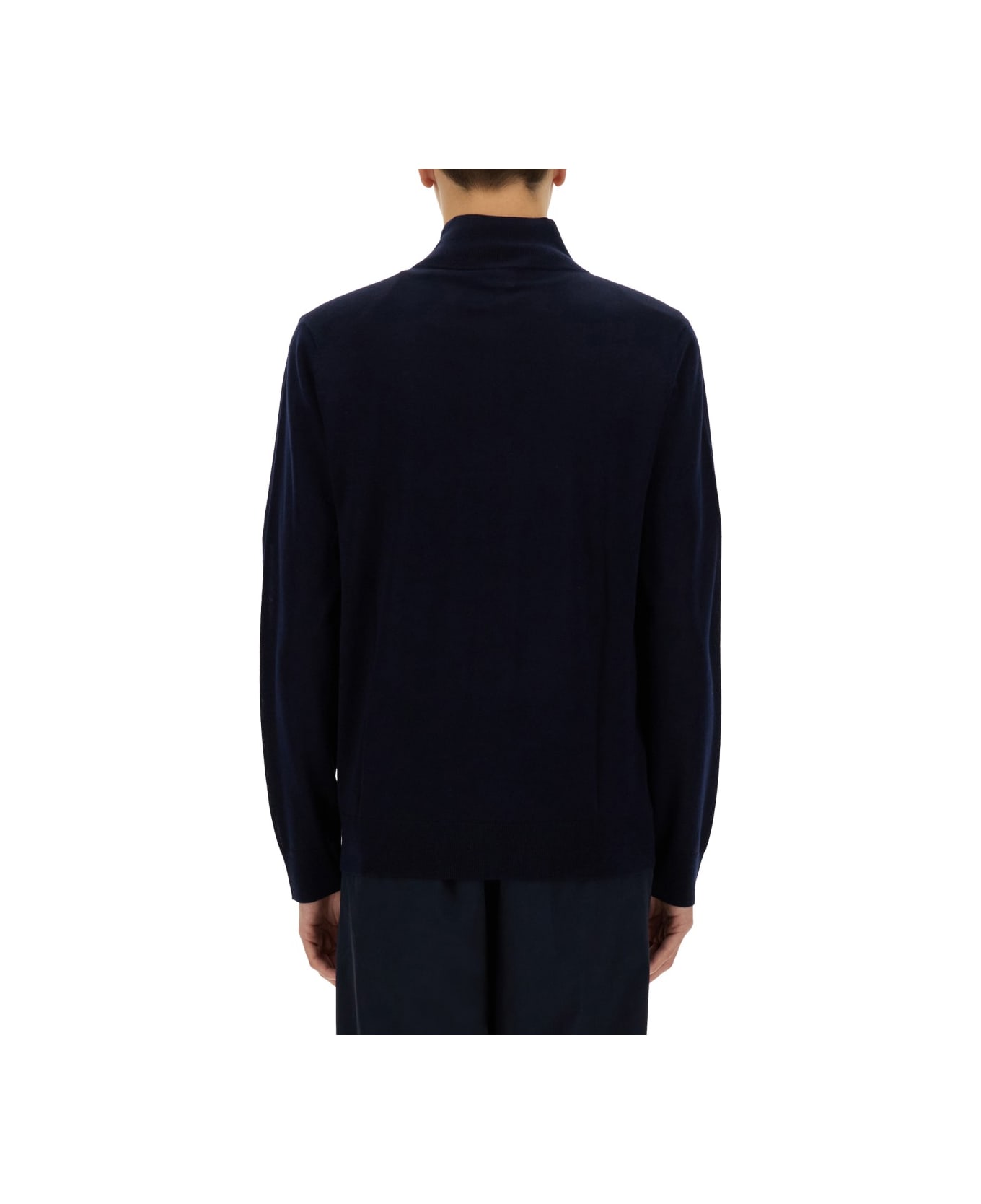 Paul Smith Zippered Cardigan - BLUE