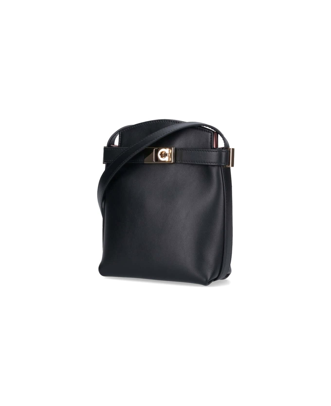 Ferragamo 'hug' Logo Smartphone Holder - Black  