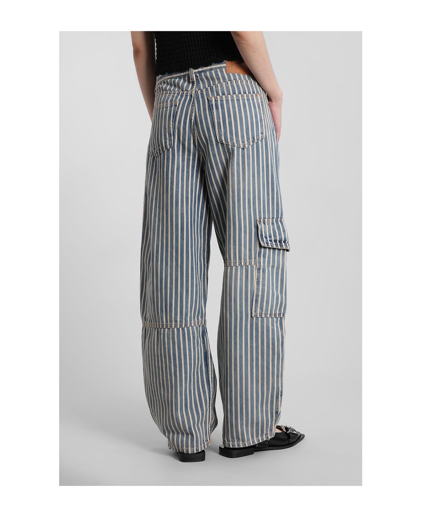 Ganni Jeans In Blue Cotton - blue