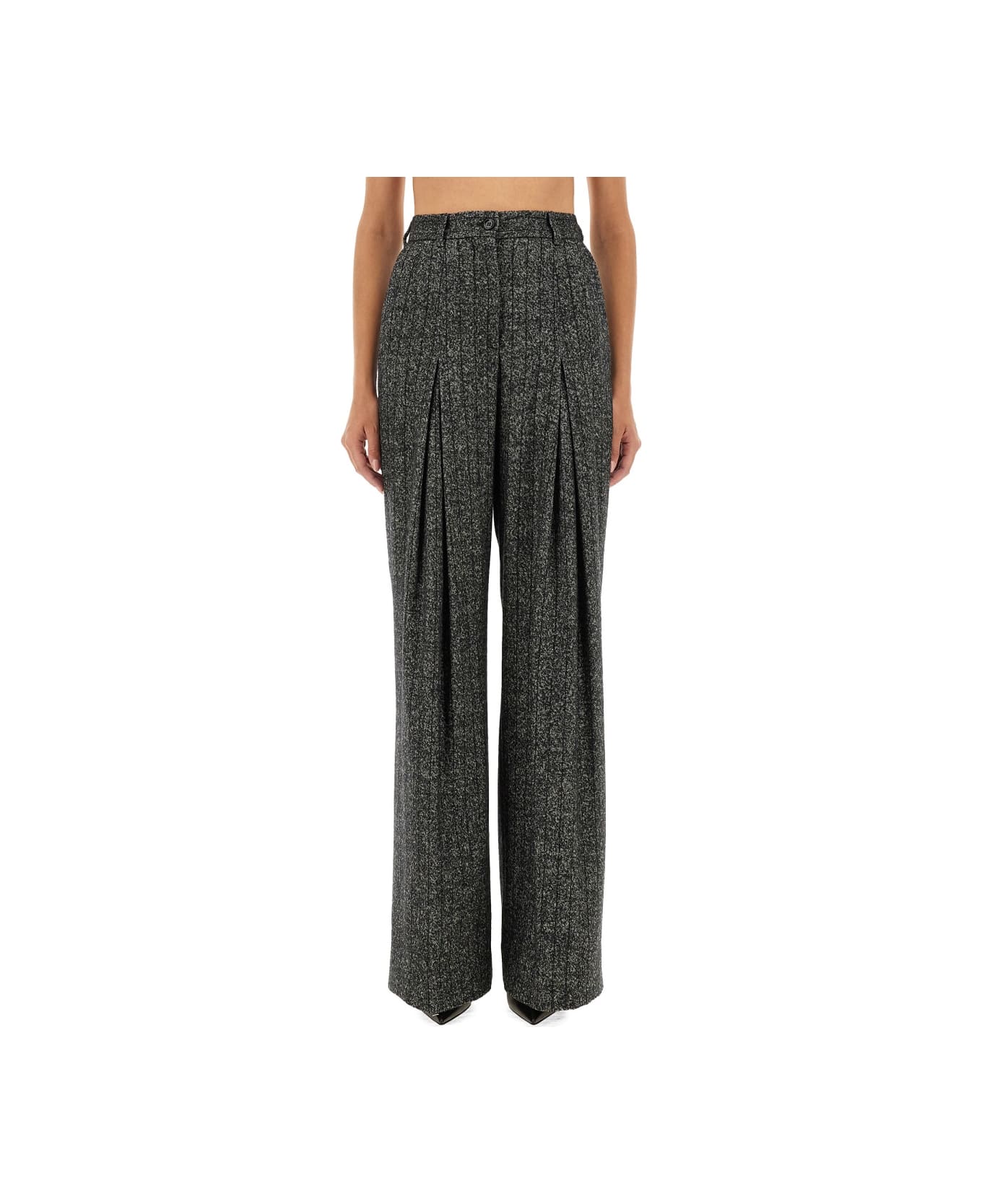 Dolce 
Gabbana Striped Wool Pants - GREY