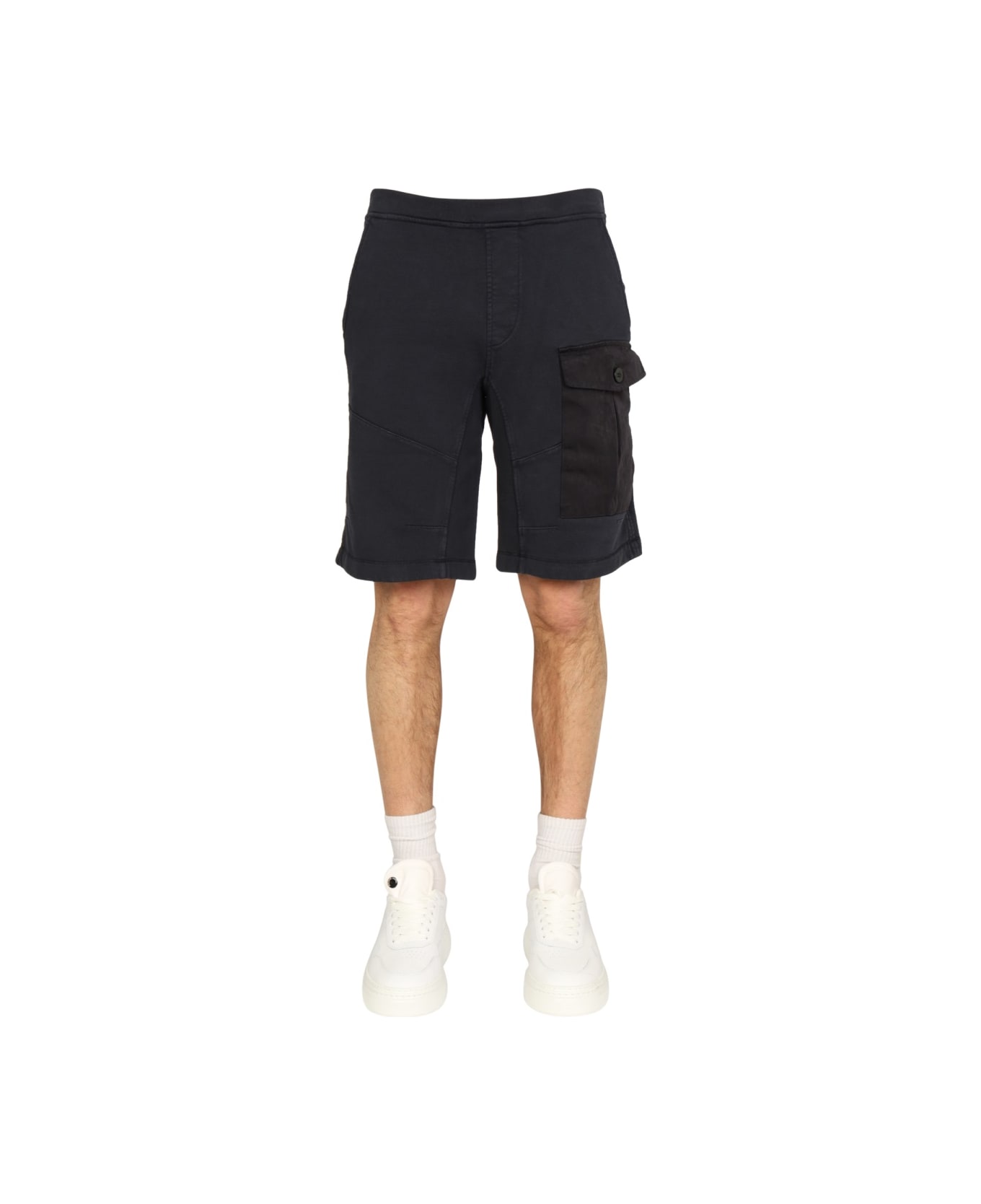 Ten C Pocket Bermuda Shorts - BLUE