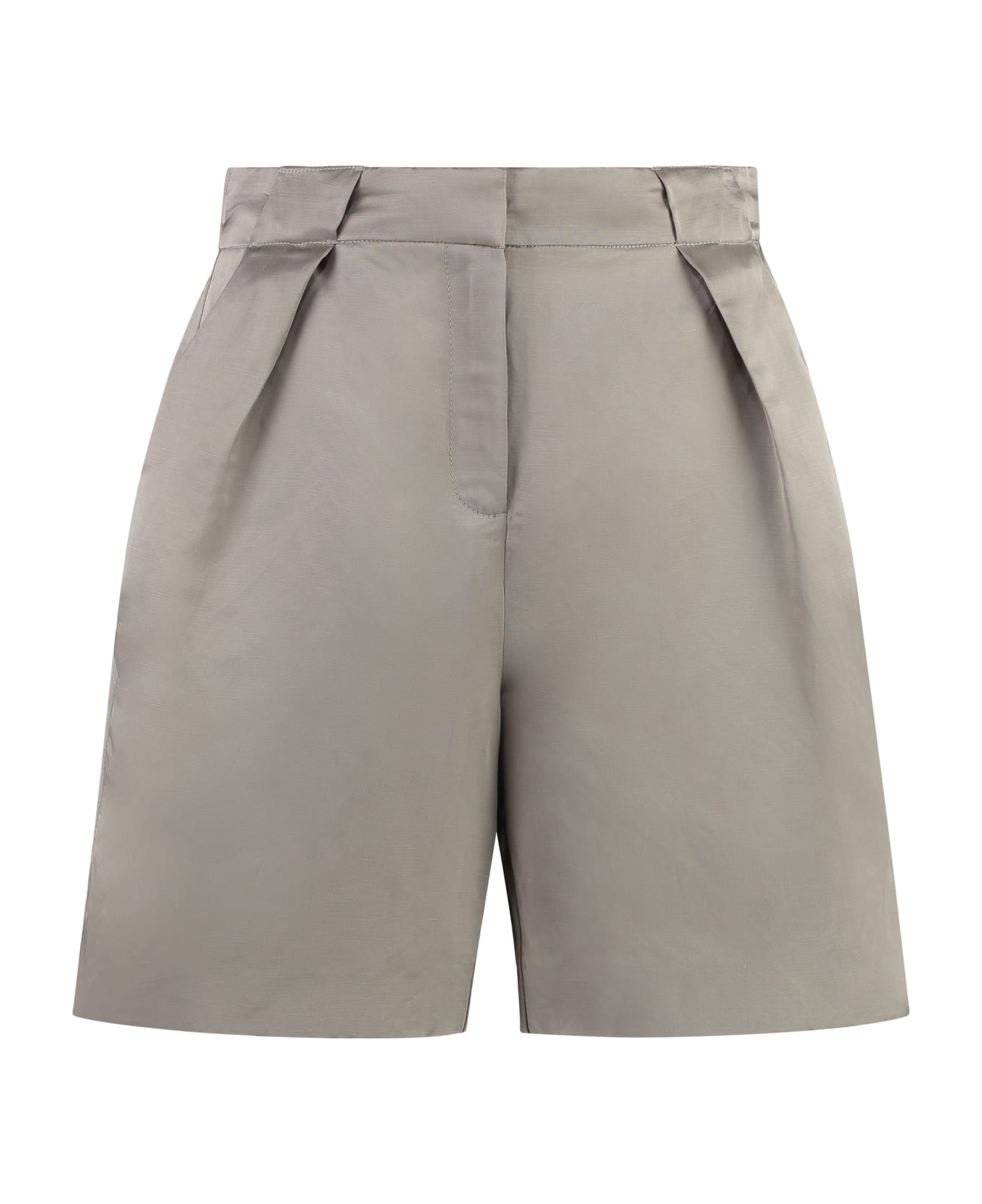 Calvin Klein Linen Blend Shorts - grey ショートパンツ