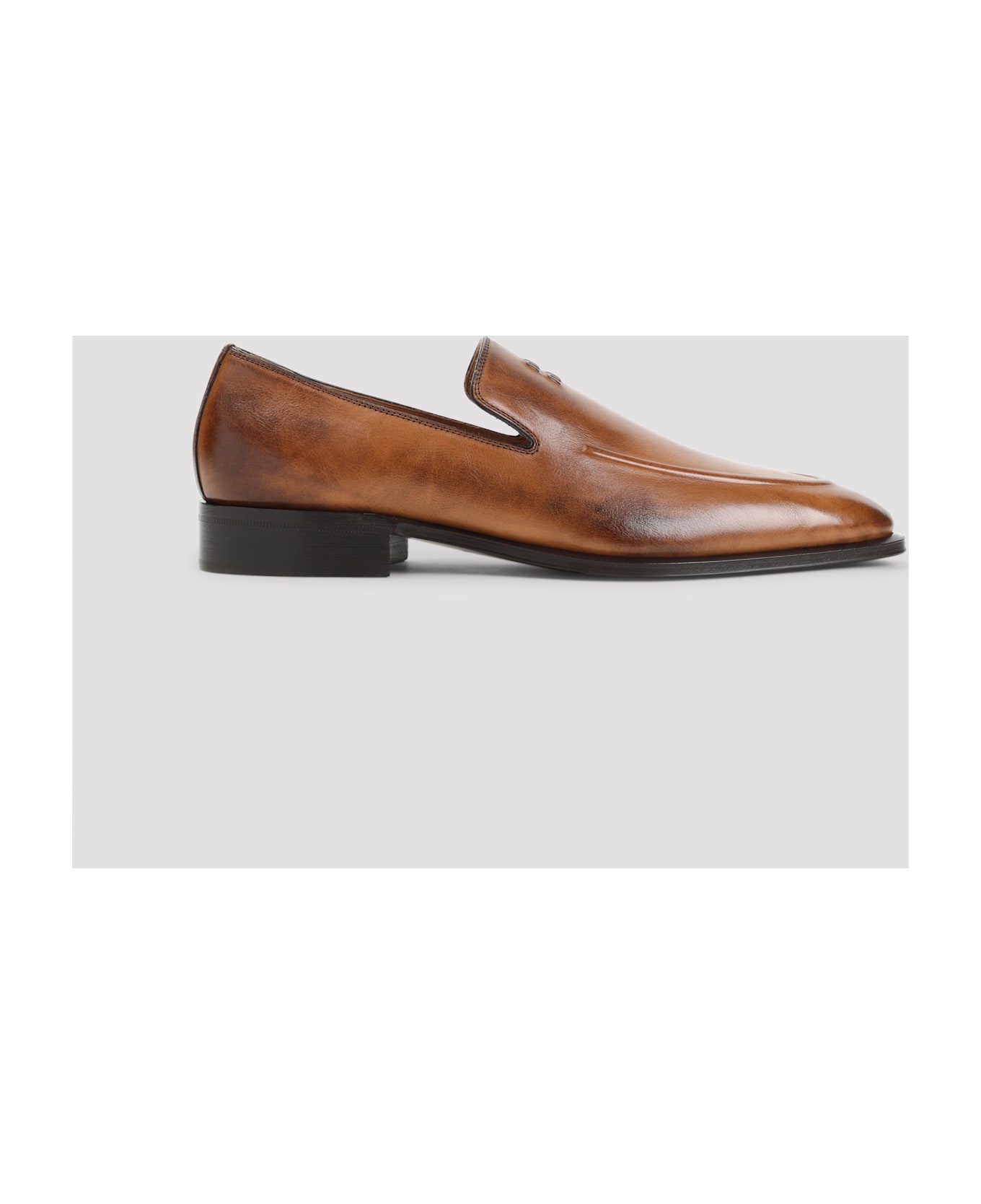 Miu Miu Calf Leather Loafers - Cognac