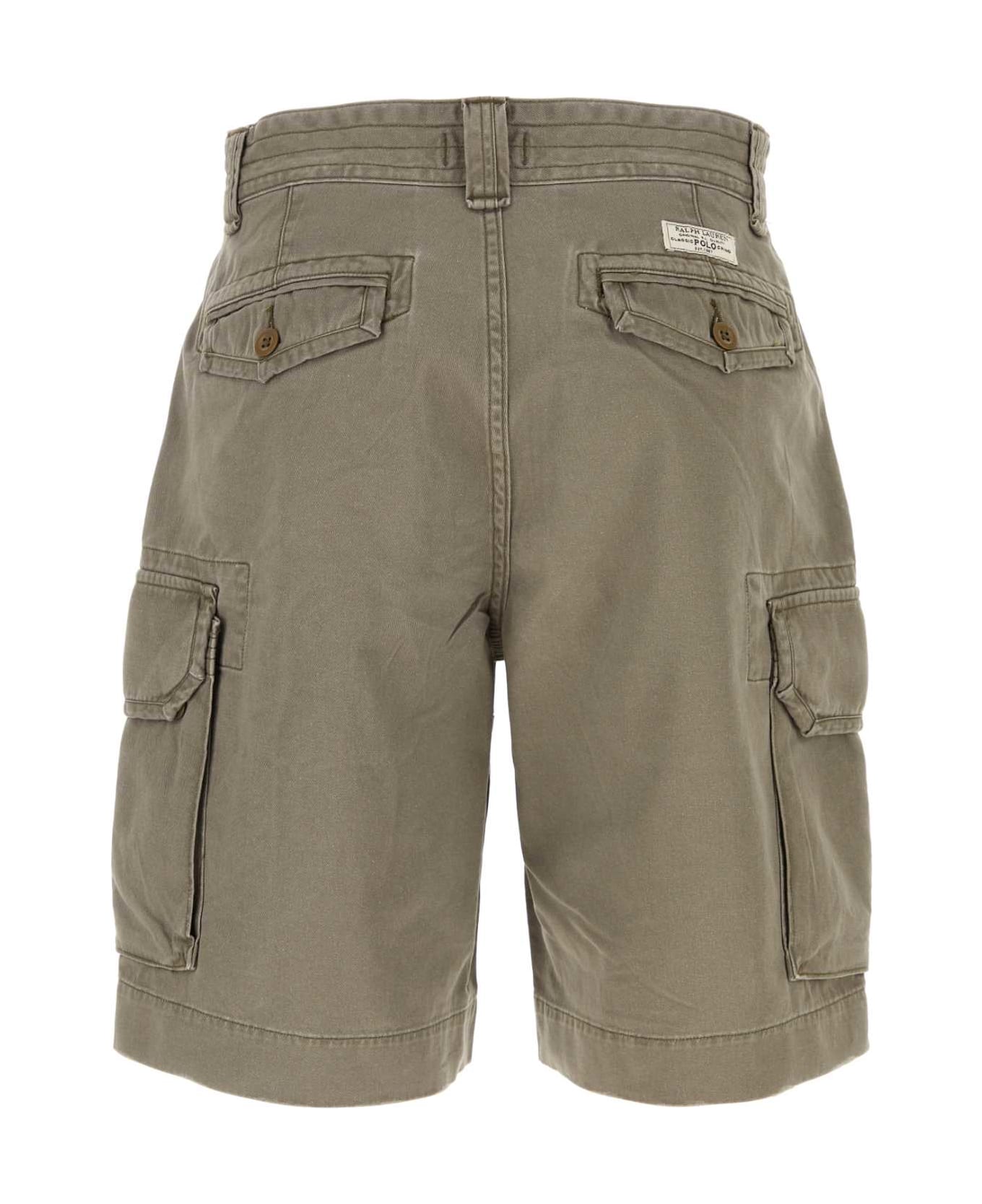 Polo Ralph Lauren Dove Grey Cotton Bermuda Shorts - 003