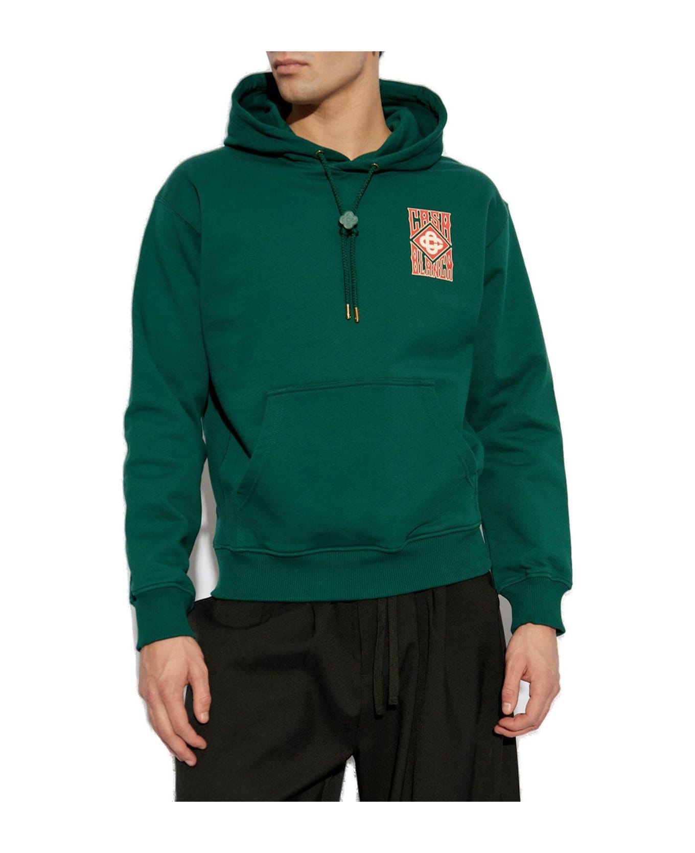 Casablanca Surreal Pool Drawstring Hoodie - GOTHIC STACKED LOGO