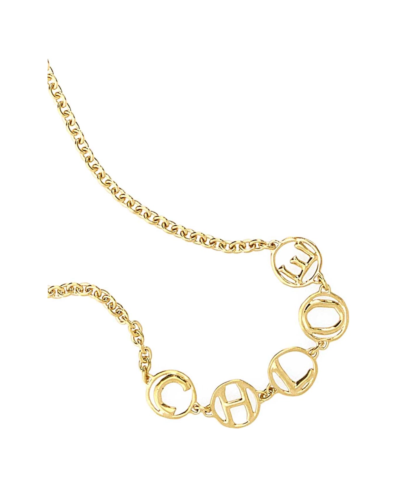 Chloé Gold Metal Chloã© Script Chocker - GOLD
