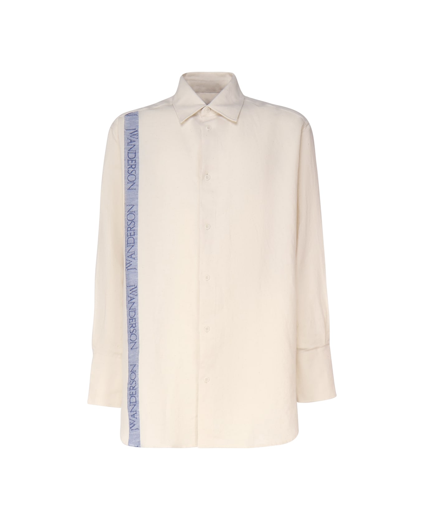 J.W. Anderson Shirt With Anchor Embroidery - Ivory シャツ