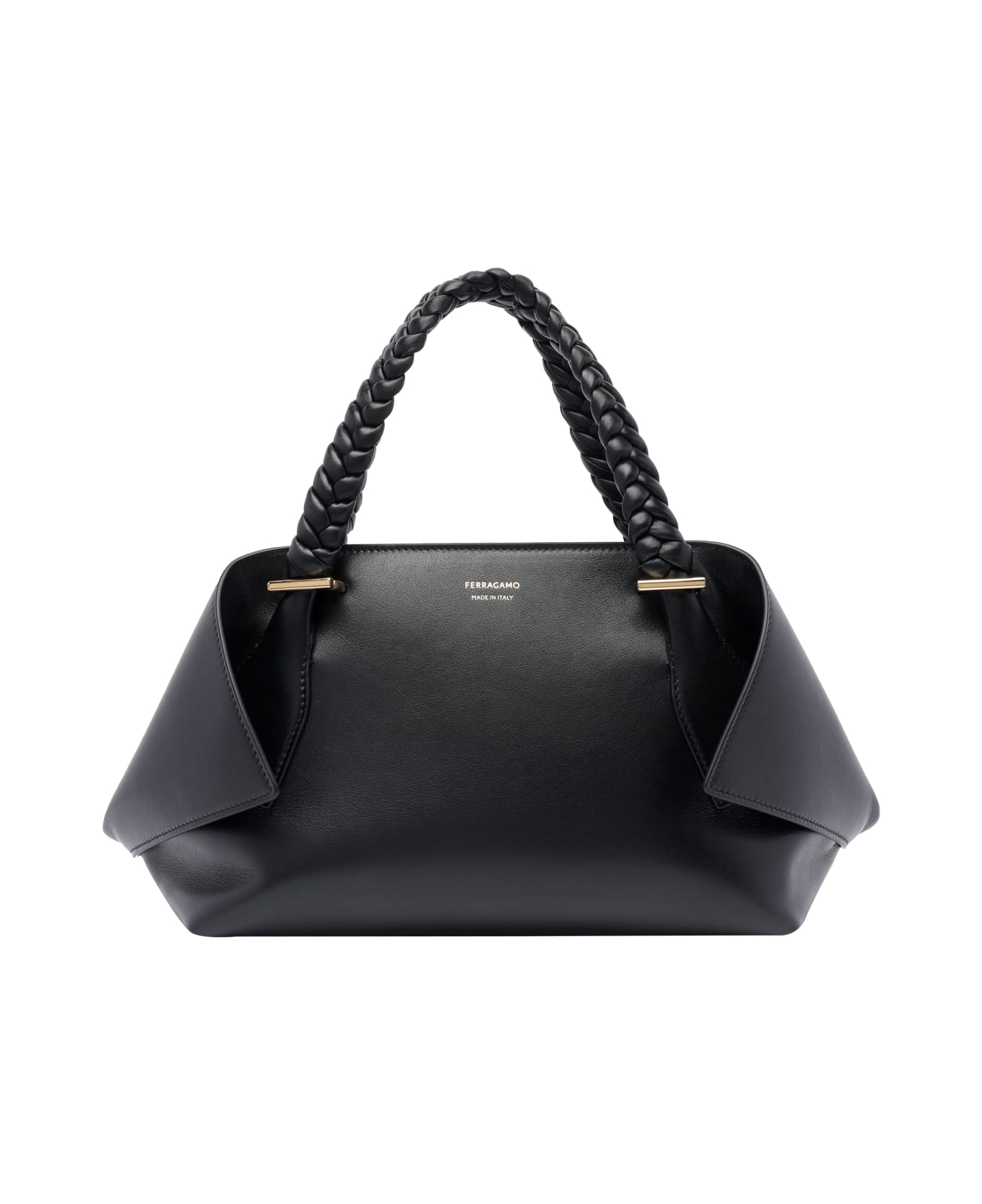 Ferragamo Small Scarf Handbag - Black