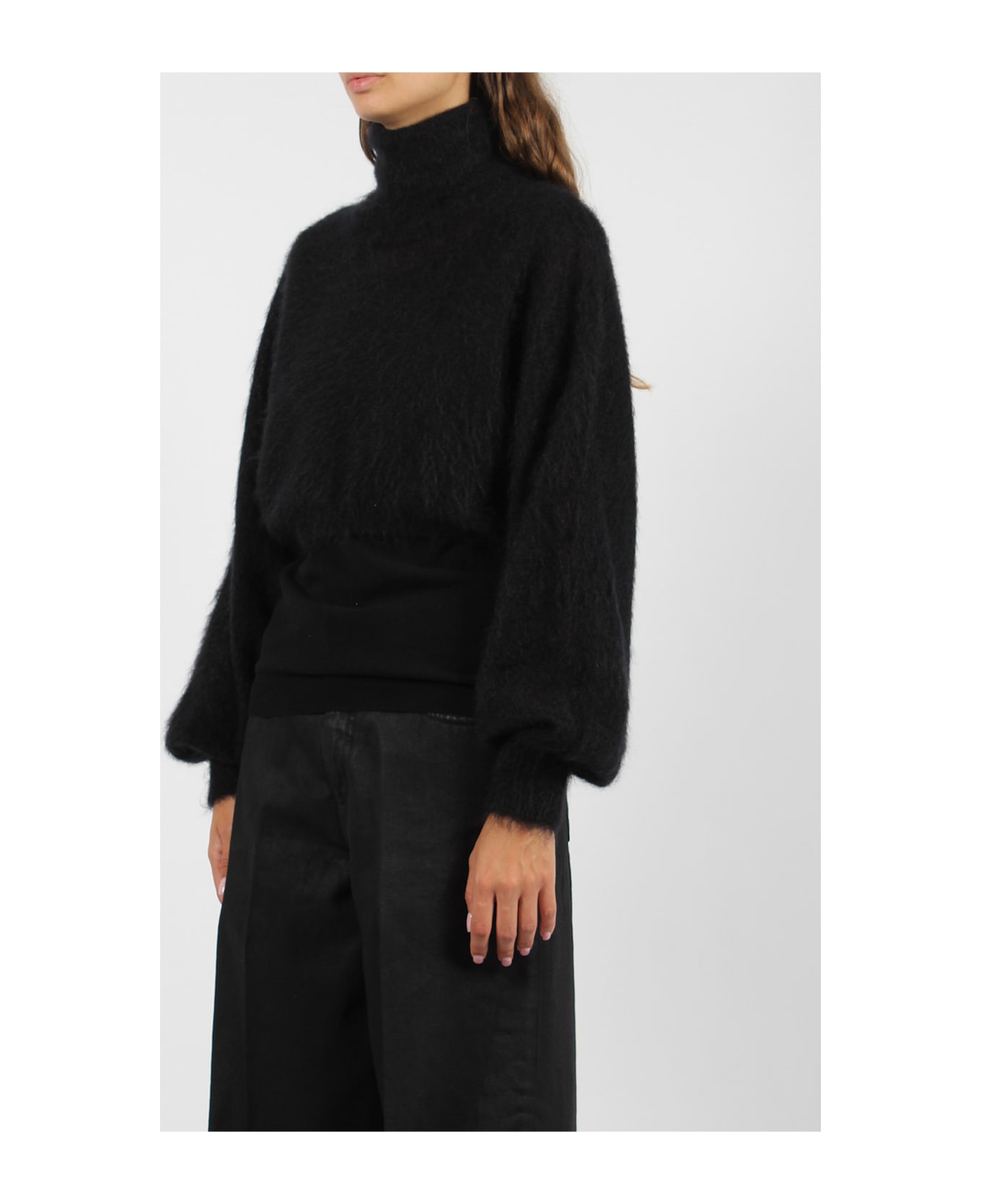 Alberta Ferretti Turtleneck Sweater - Black