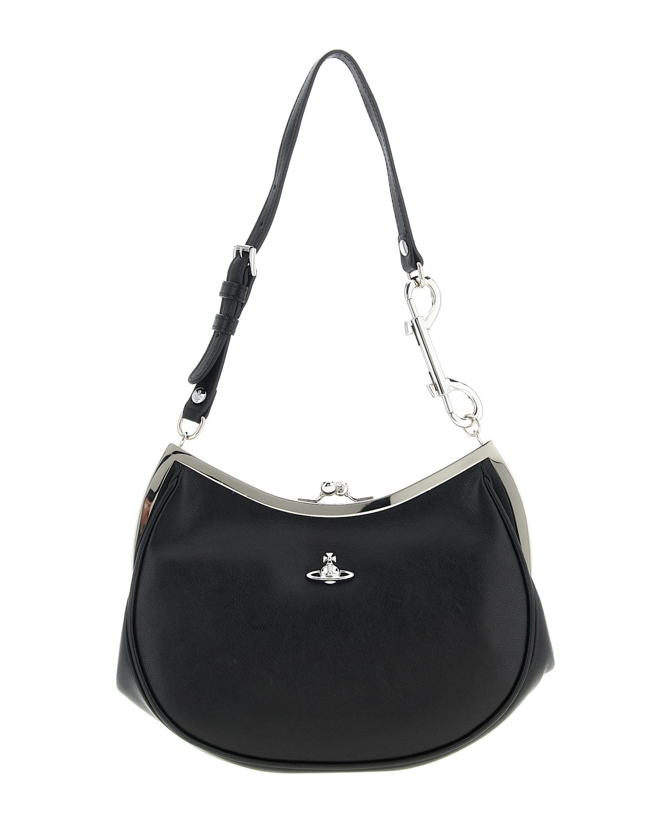 Vivienne Westwood 
charm Frame
 Shoulder Bag - Black  