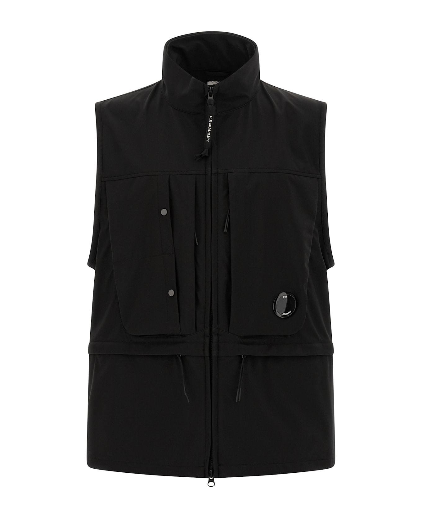 C.P. Company 
cp Shell Hooded
 Vest - Black  