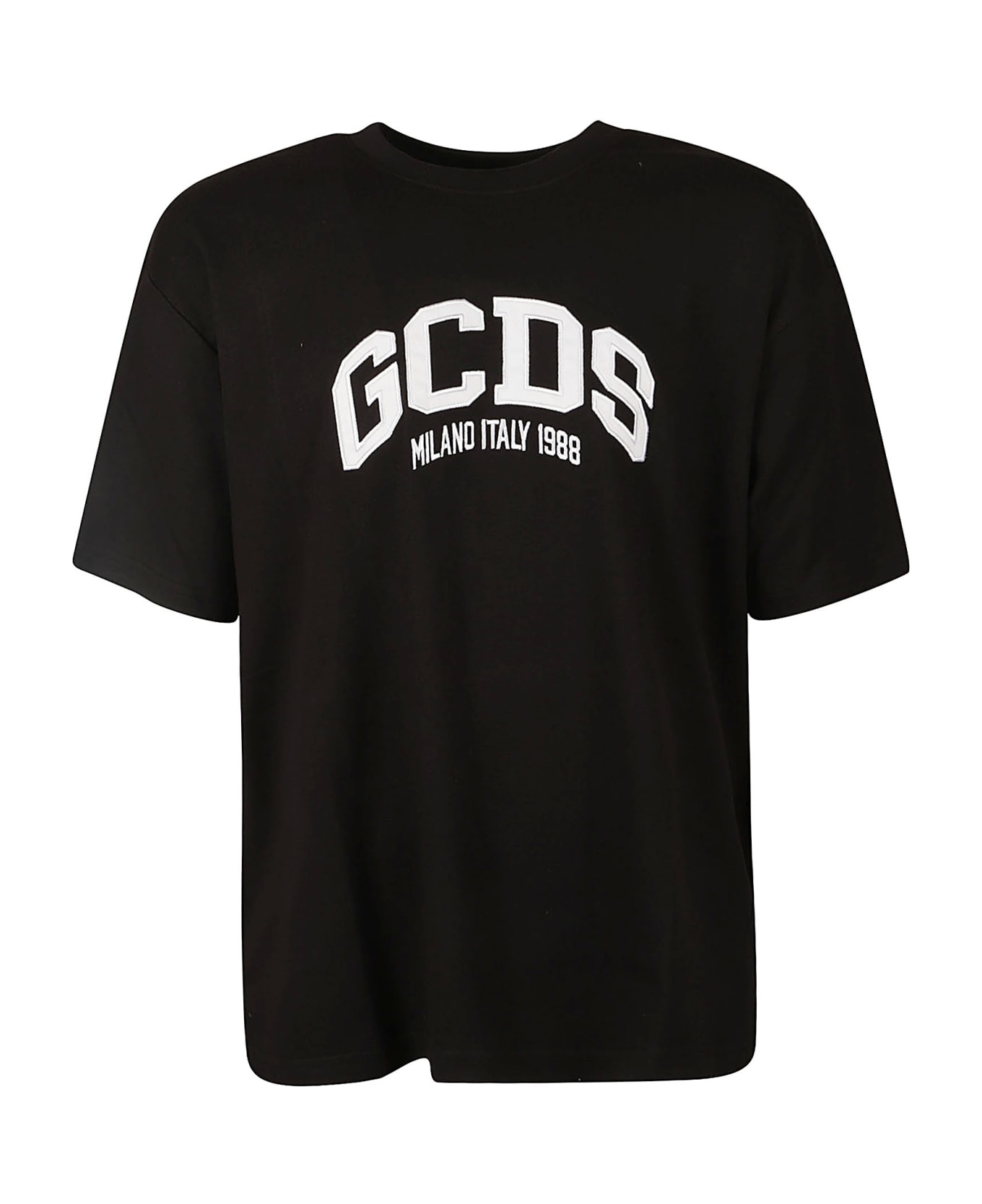 GCDS Logo Loose T-shirt - Black Tシャツ