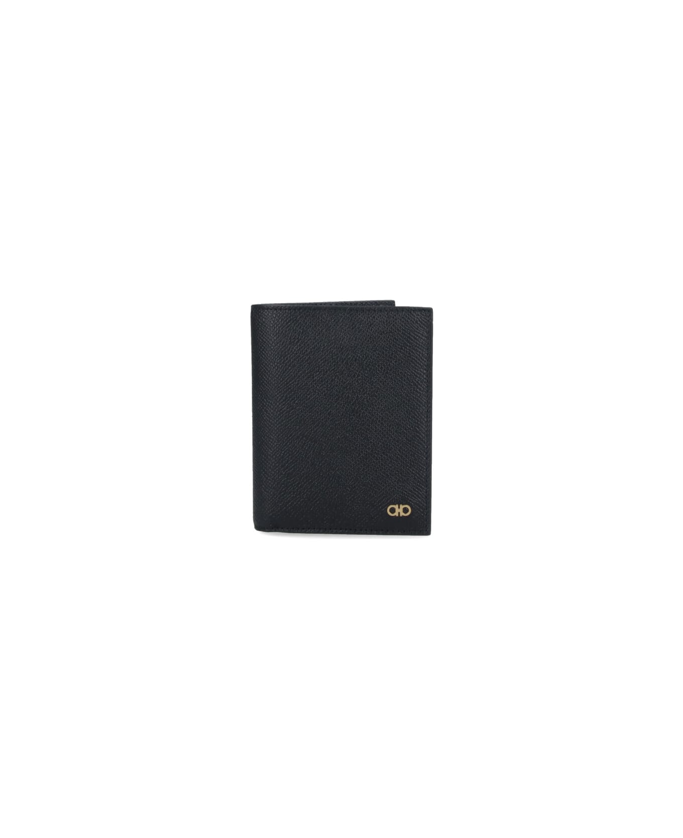 Ferragamo Compact Wallet "gancini" - Black  