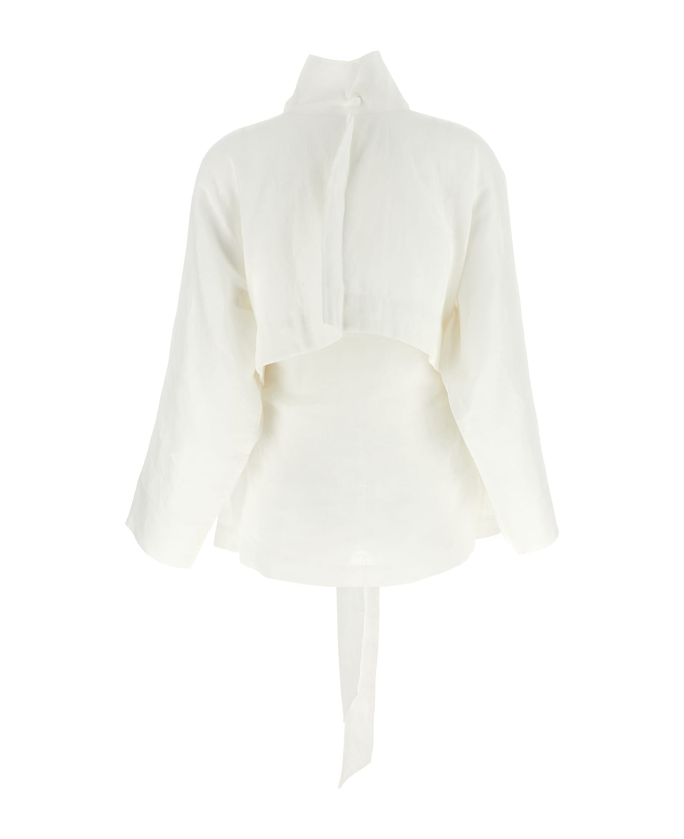 Issey Miyake 
hempen
 Jacket - White