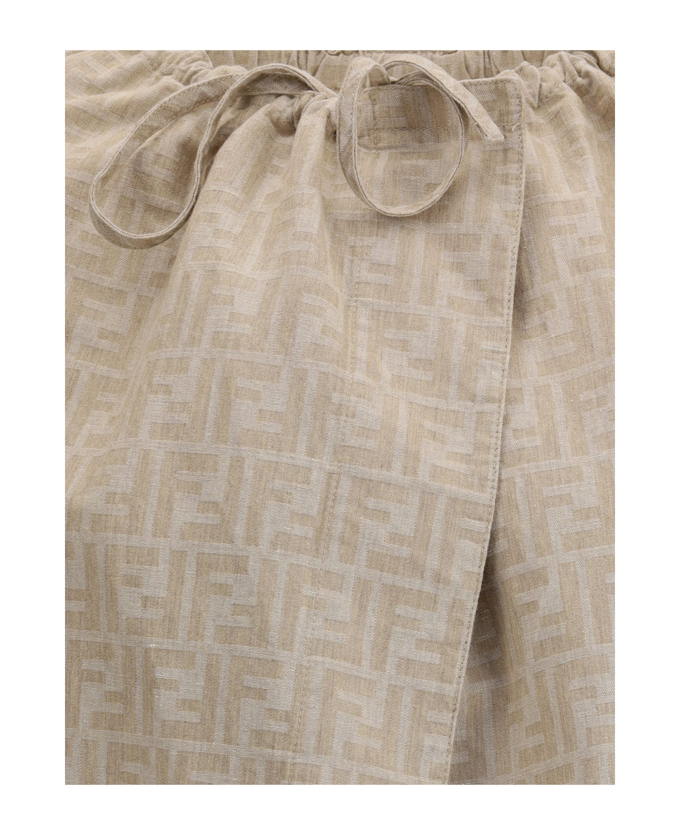 Fendi Oversize Chambray Jacket - Saz Raffia