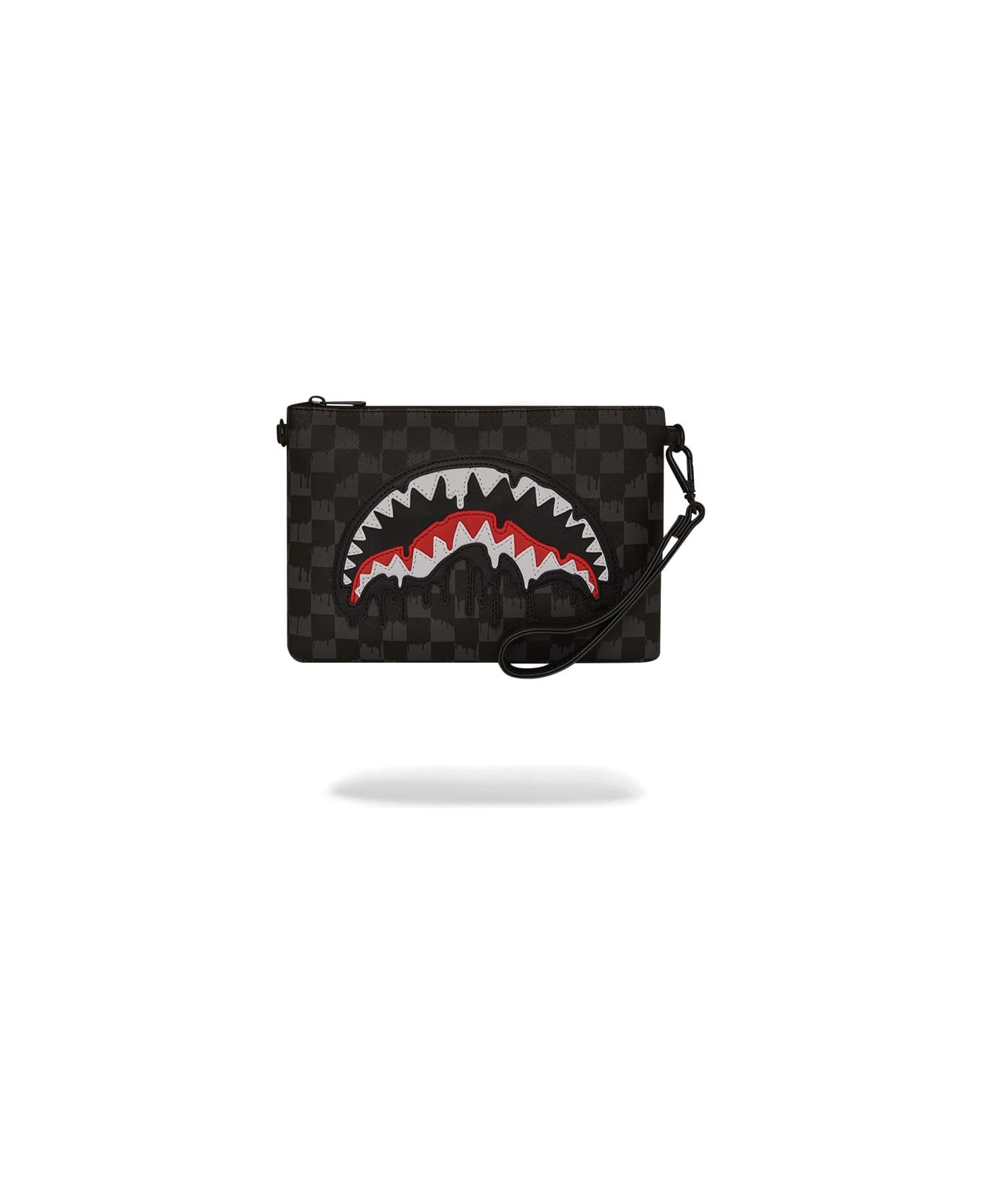Sprayground Dripping Sharks In Paris Crossover Clutch - Black